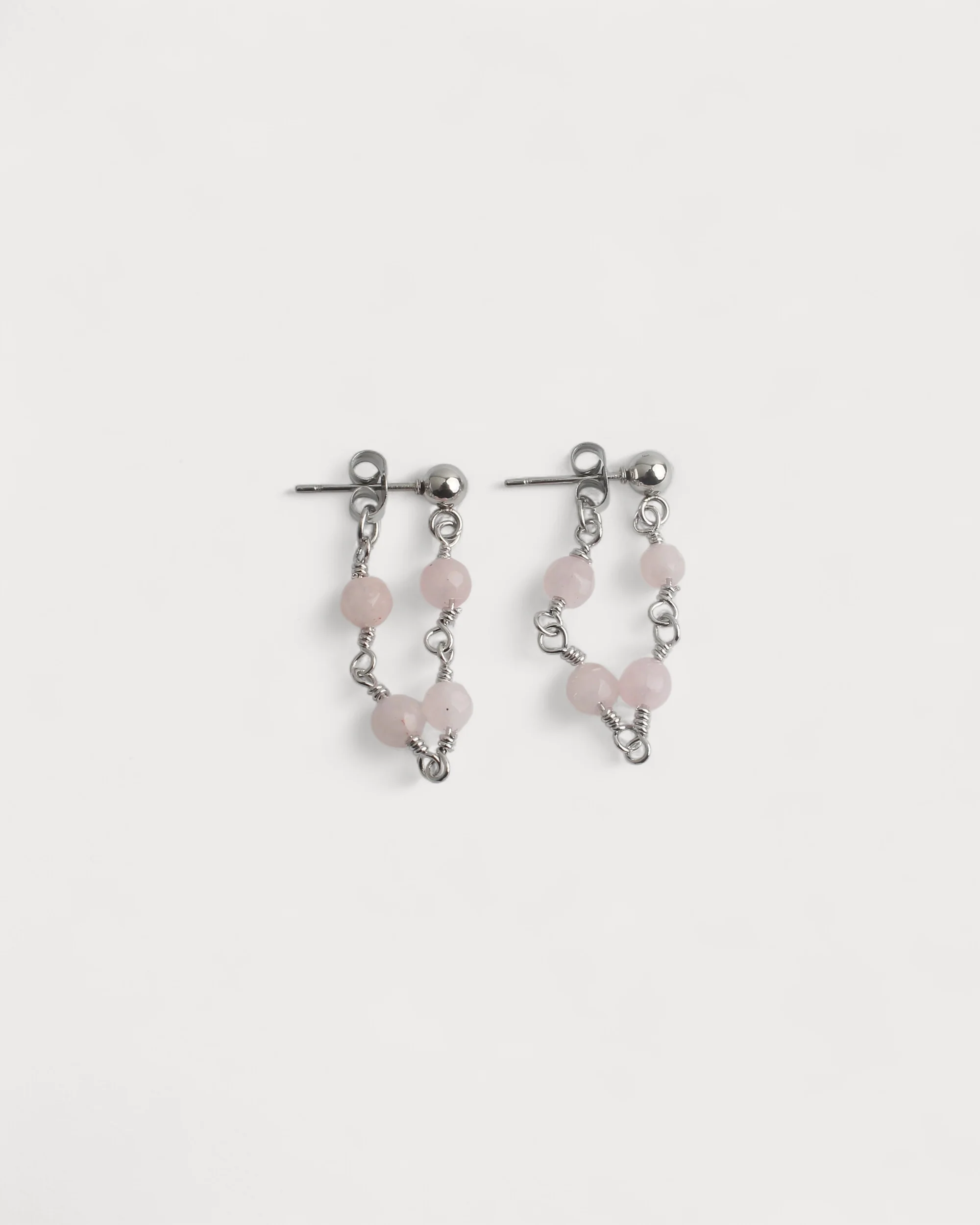 Léa - Boucles d'oreilles - Pierre naturelle - Acier inoxydable - Image 6