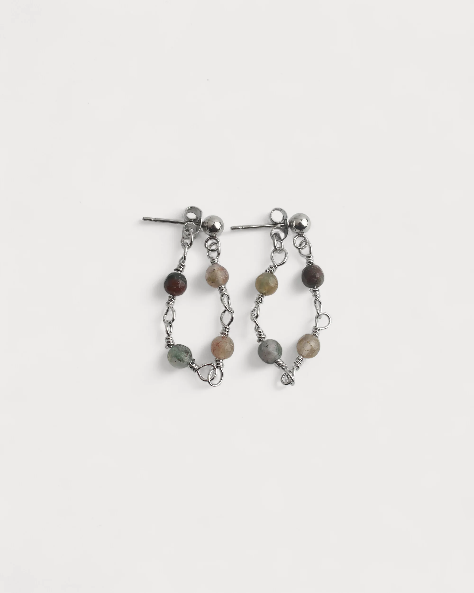 Léa - Boucles d'oreilles - Pierre naturelle - Acier inoxydable - Image 7