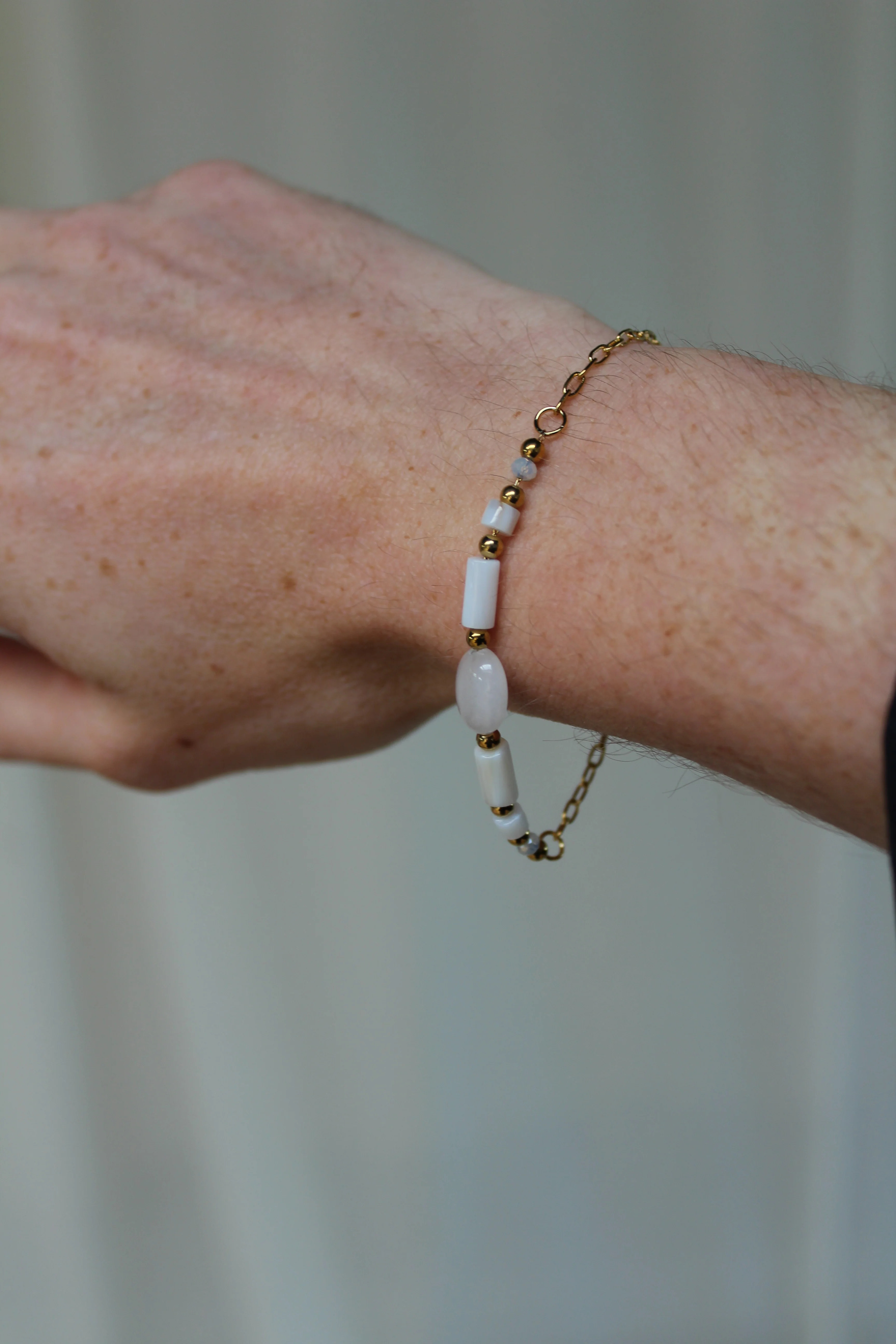 Lemoni - Bracelet - Pierre naturelle - Acier inoxydable - Image 2