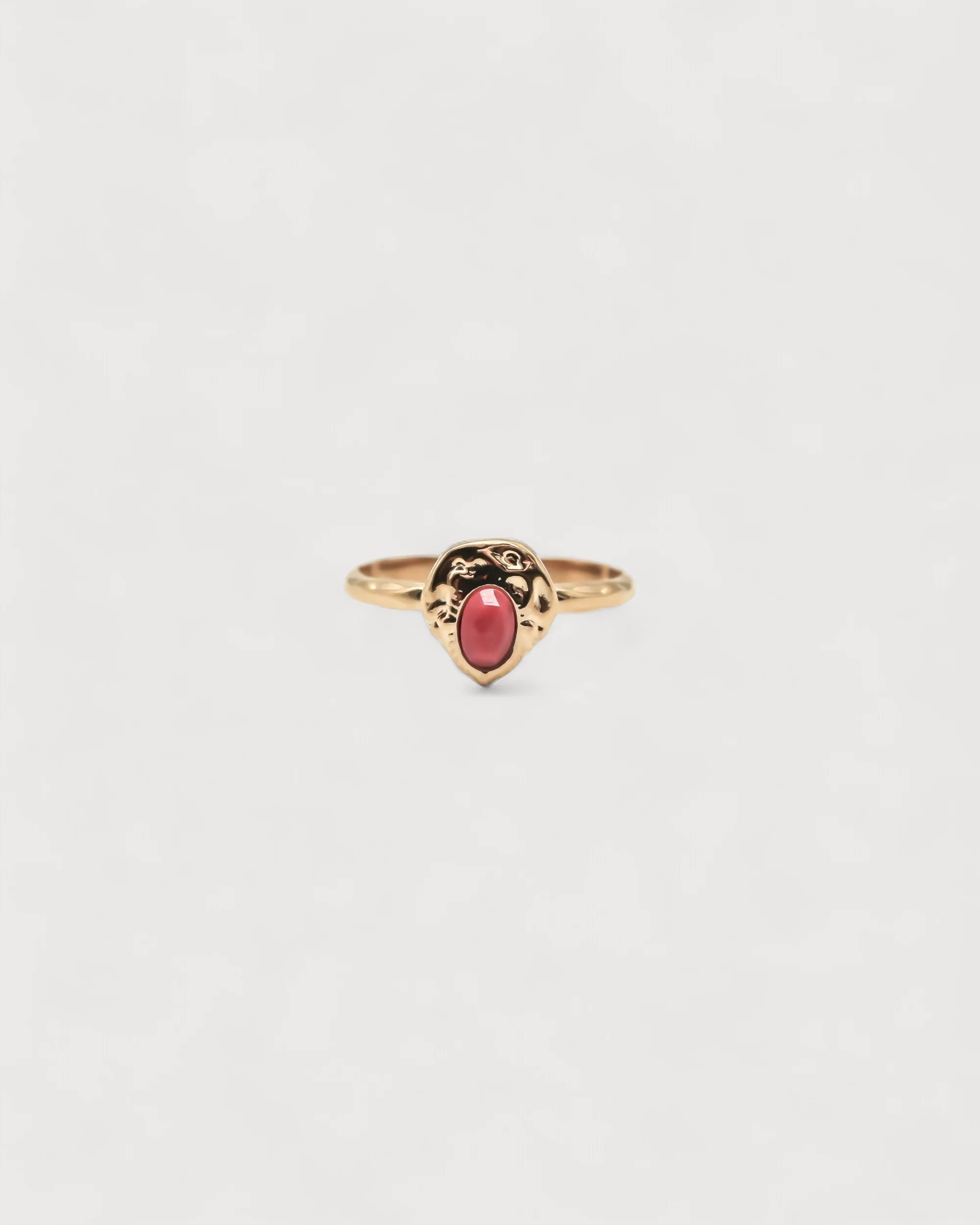 Liria - Bague - Pierre naturelle - Acier inoxydable - Ajustable - Image 3