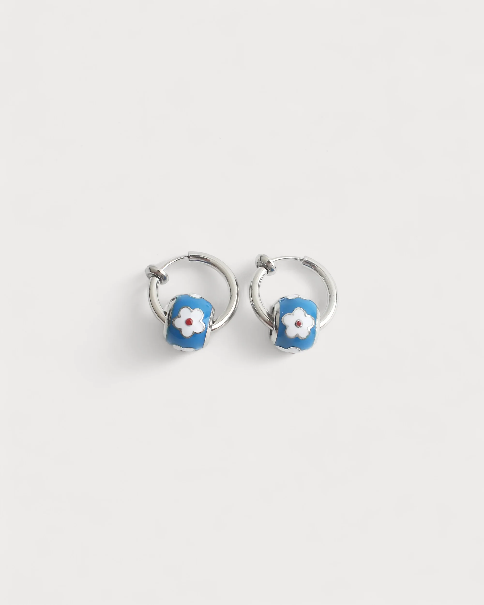 Petite fleur - Boucles d'oreilles - Clips - Acier inoxydable - Image 3