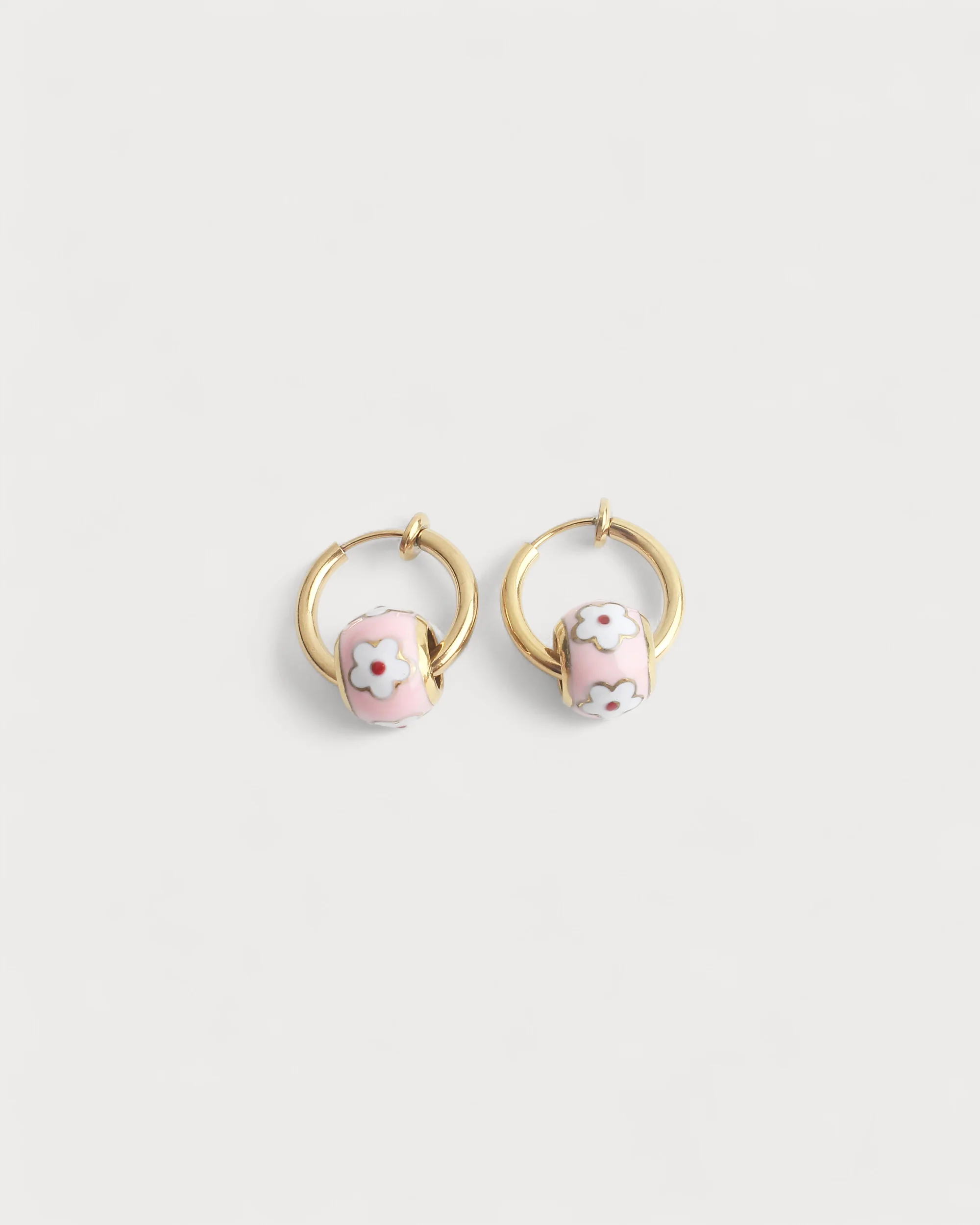 Petite fleur - Boucles d'oreilles - Clips - Acier inoxydable - Image 5