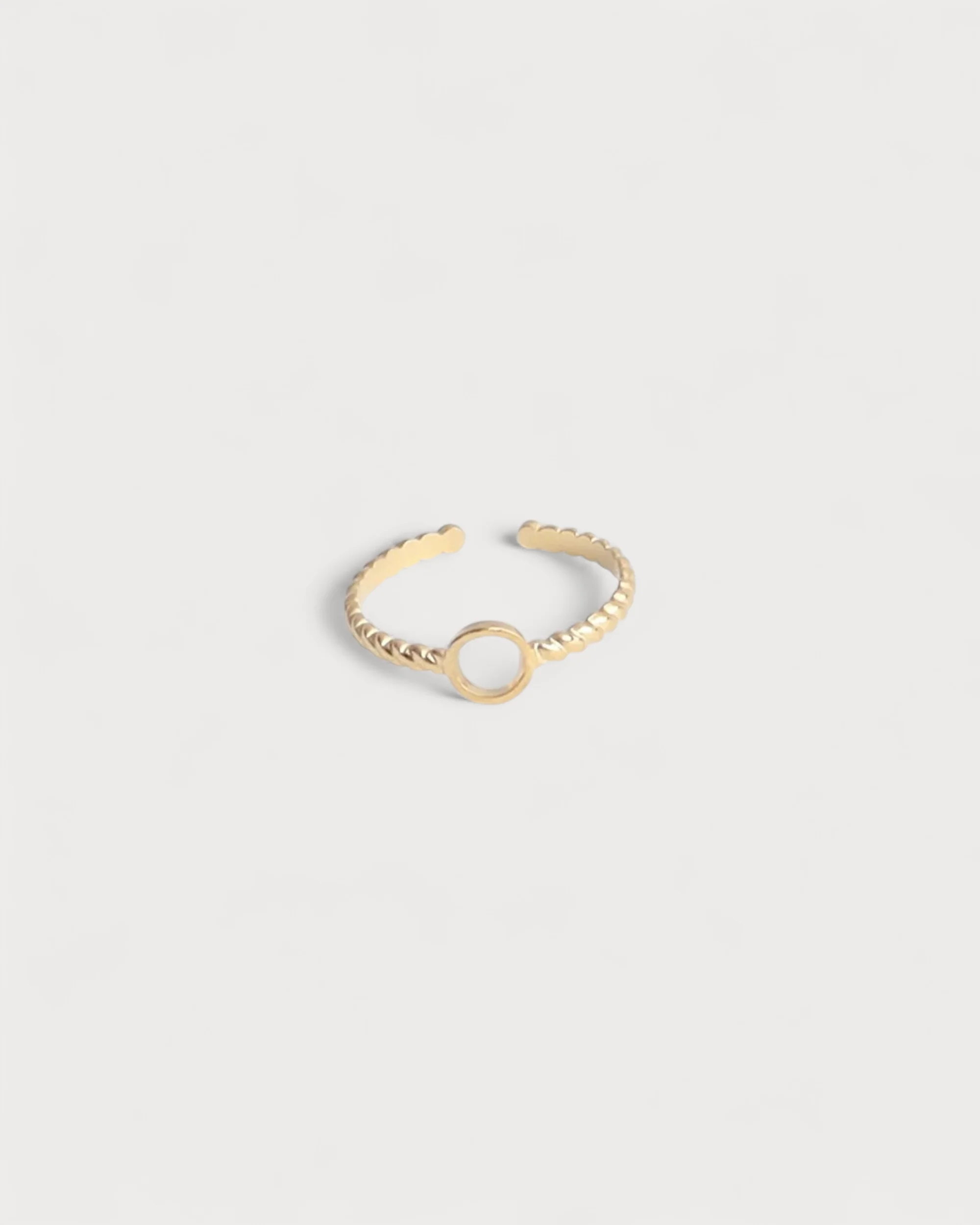 Little Circle - Bague - Acier inoxydable - Ajustable