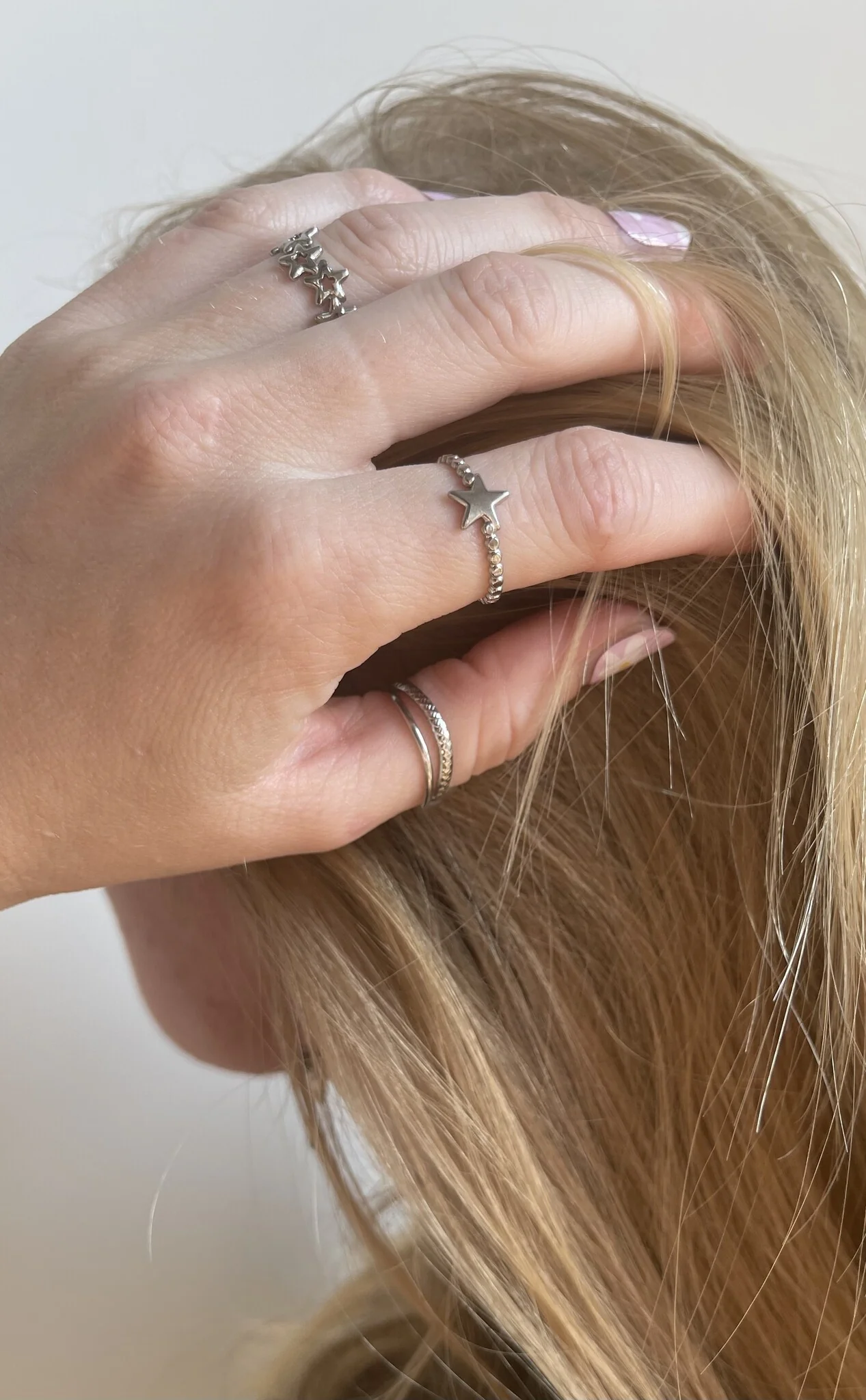 Petite étoile - Bague - Acier inoxydable - Ajustable - Image 4
