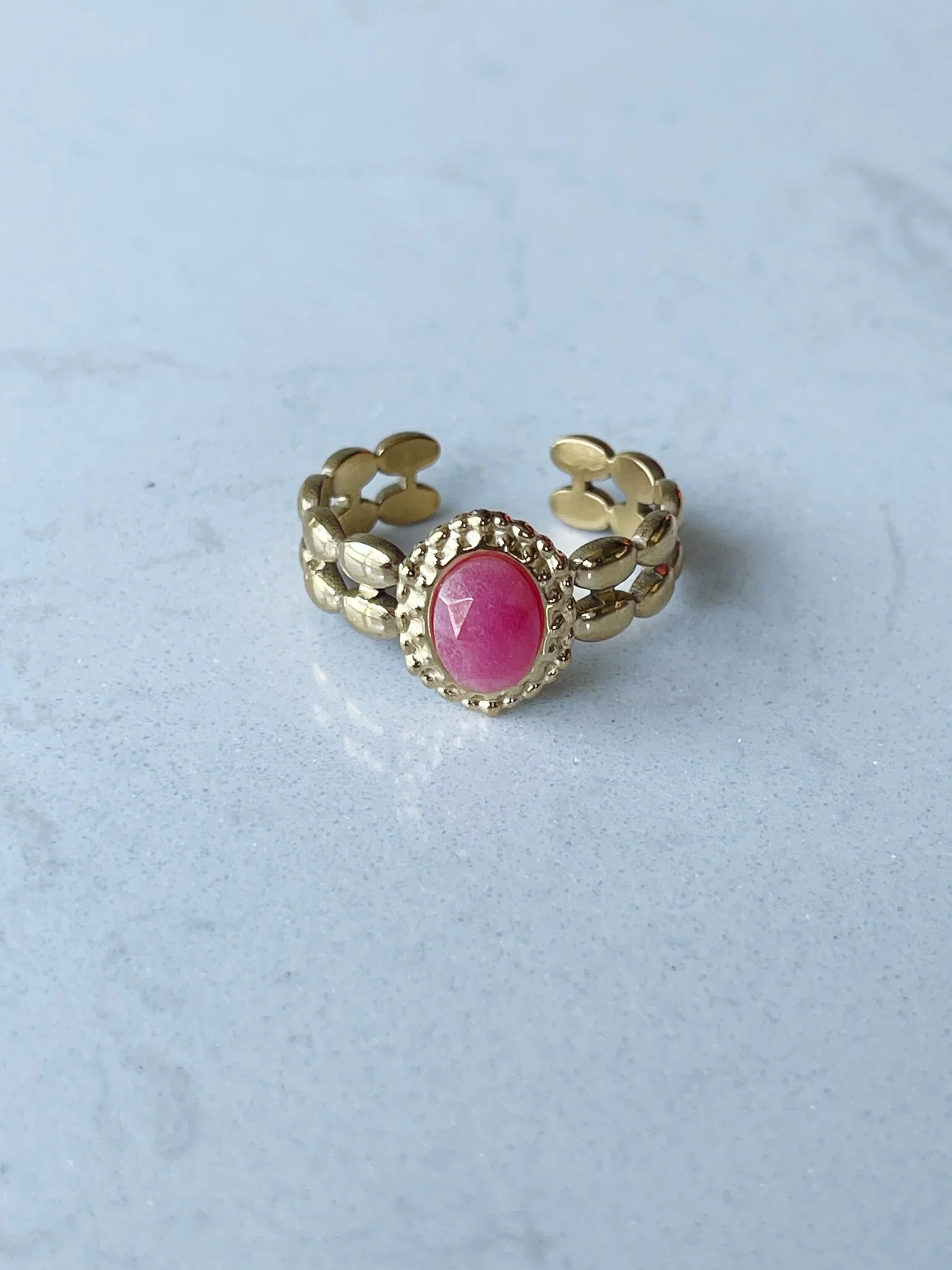 Lola - Bague - Acier inoxydable - Ajustable - Image 3