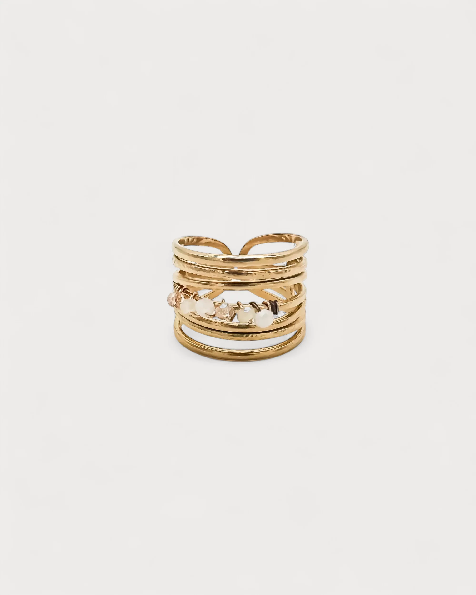 Lotta - Bague - Acier inoxydable - Ajustable - Image 3
