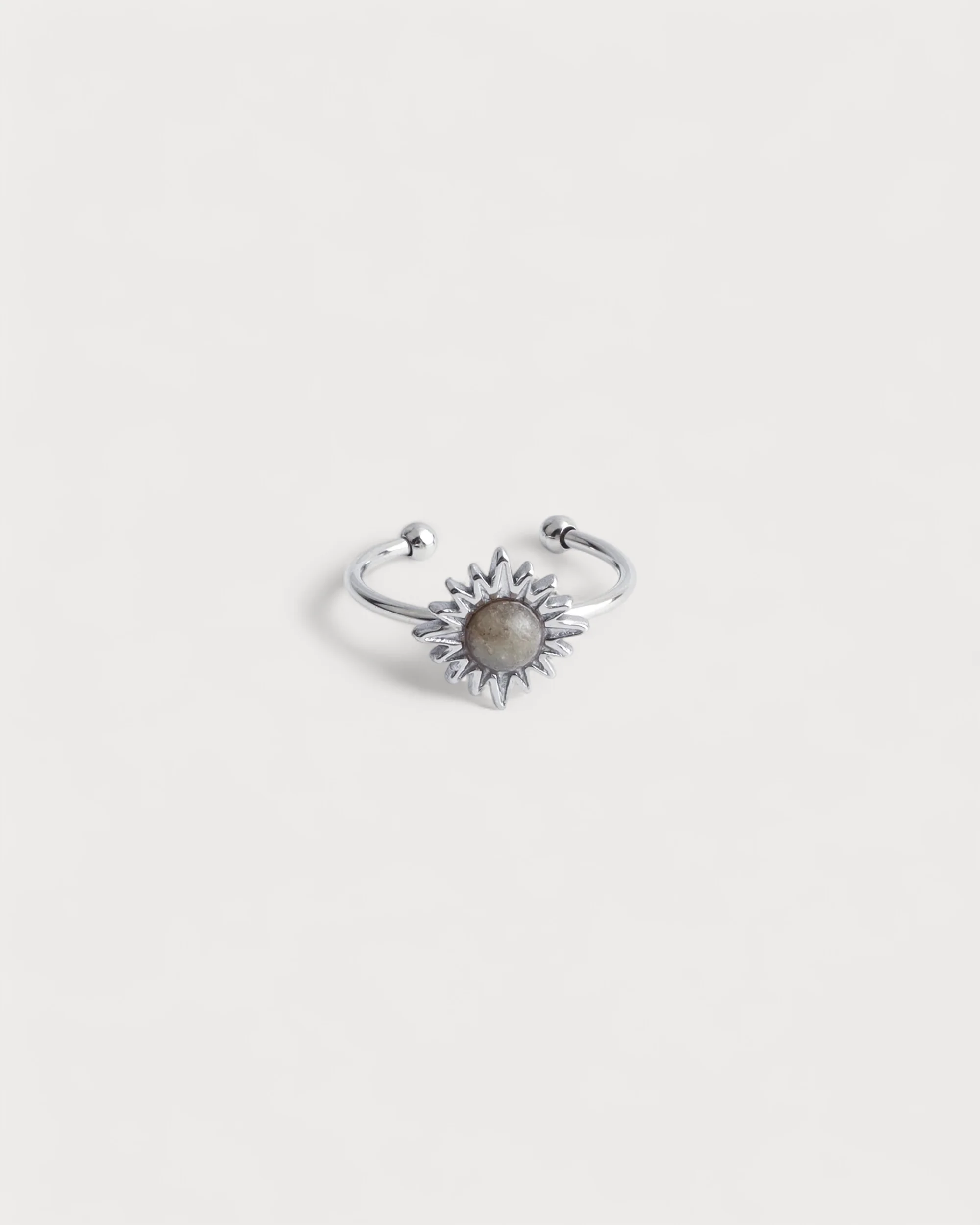 Louelle - Bague - Pierre naturelle - Acier inoxydable - Ajustable - Image 3