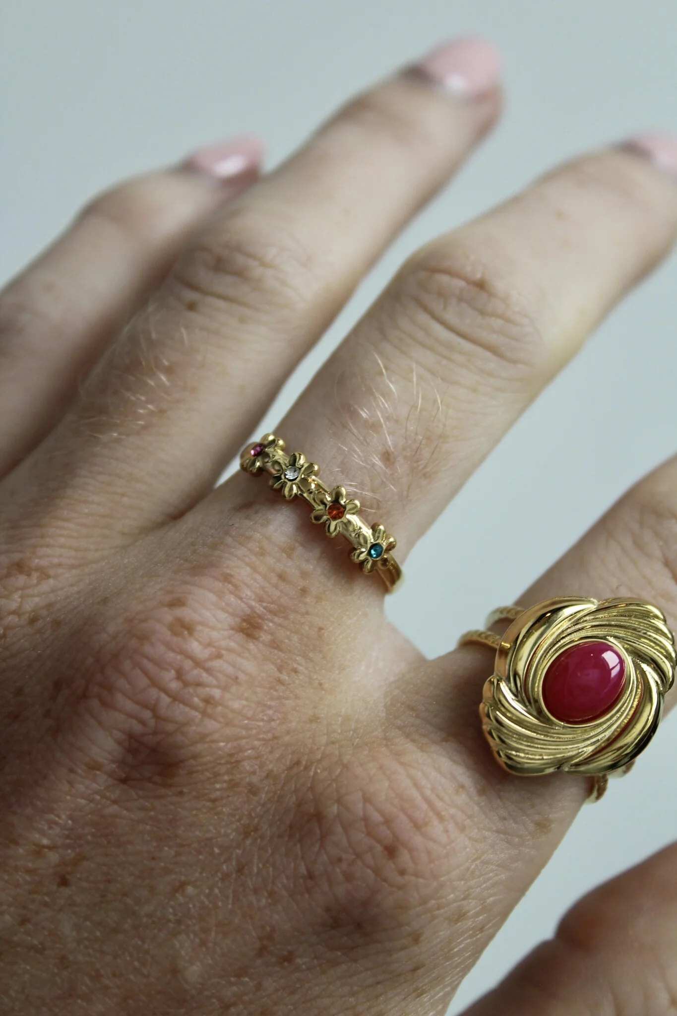 Lovely Flowers - Bague - Acier inoxydable - Ajustable - Image 2