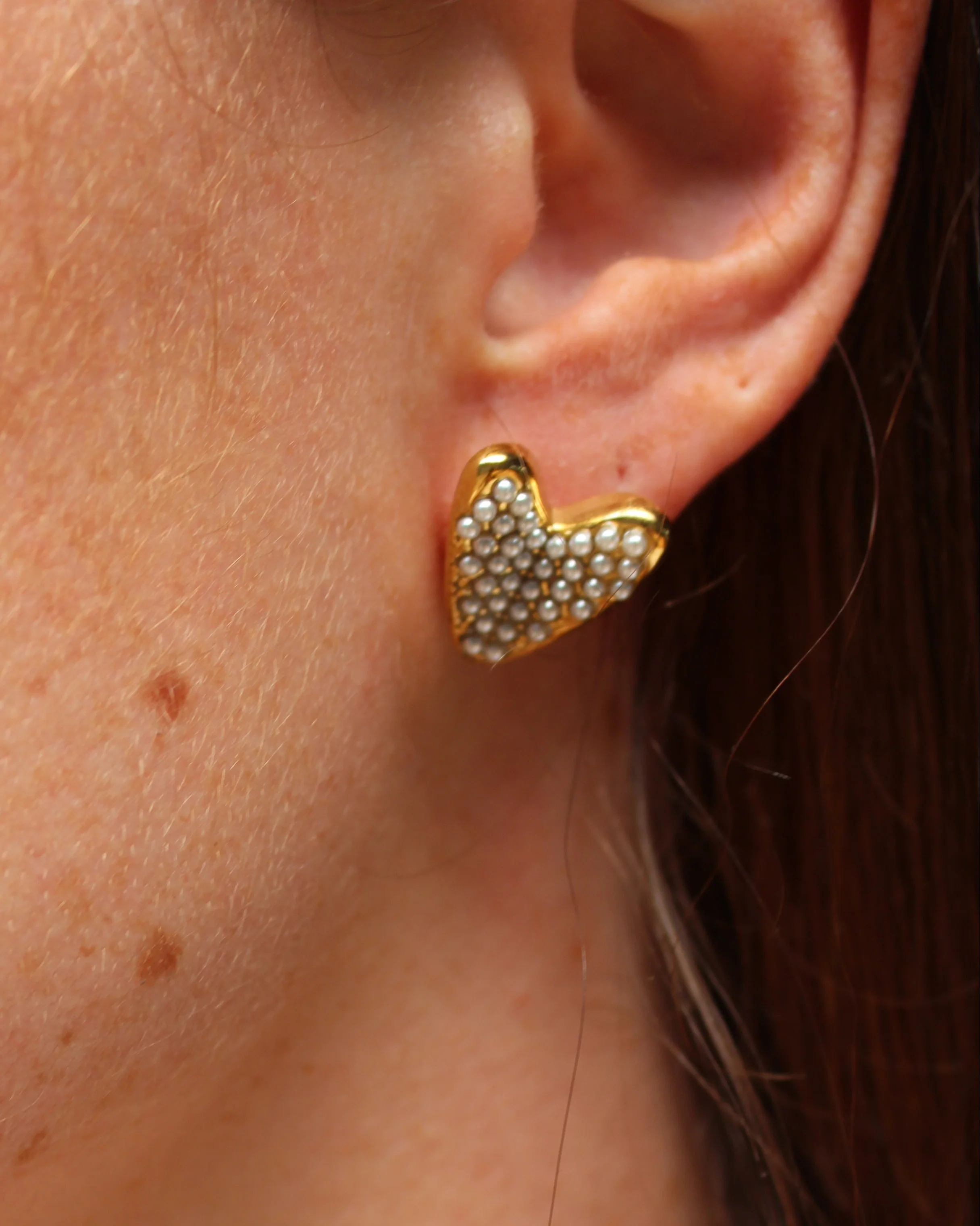 Lovely Pearls - Boucles d'oreilles - Clous d'oreilles - Acier inoxydable - Image 2
