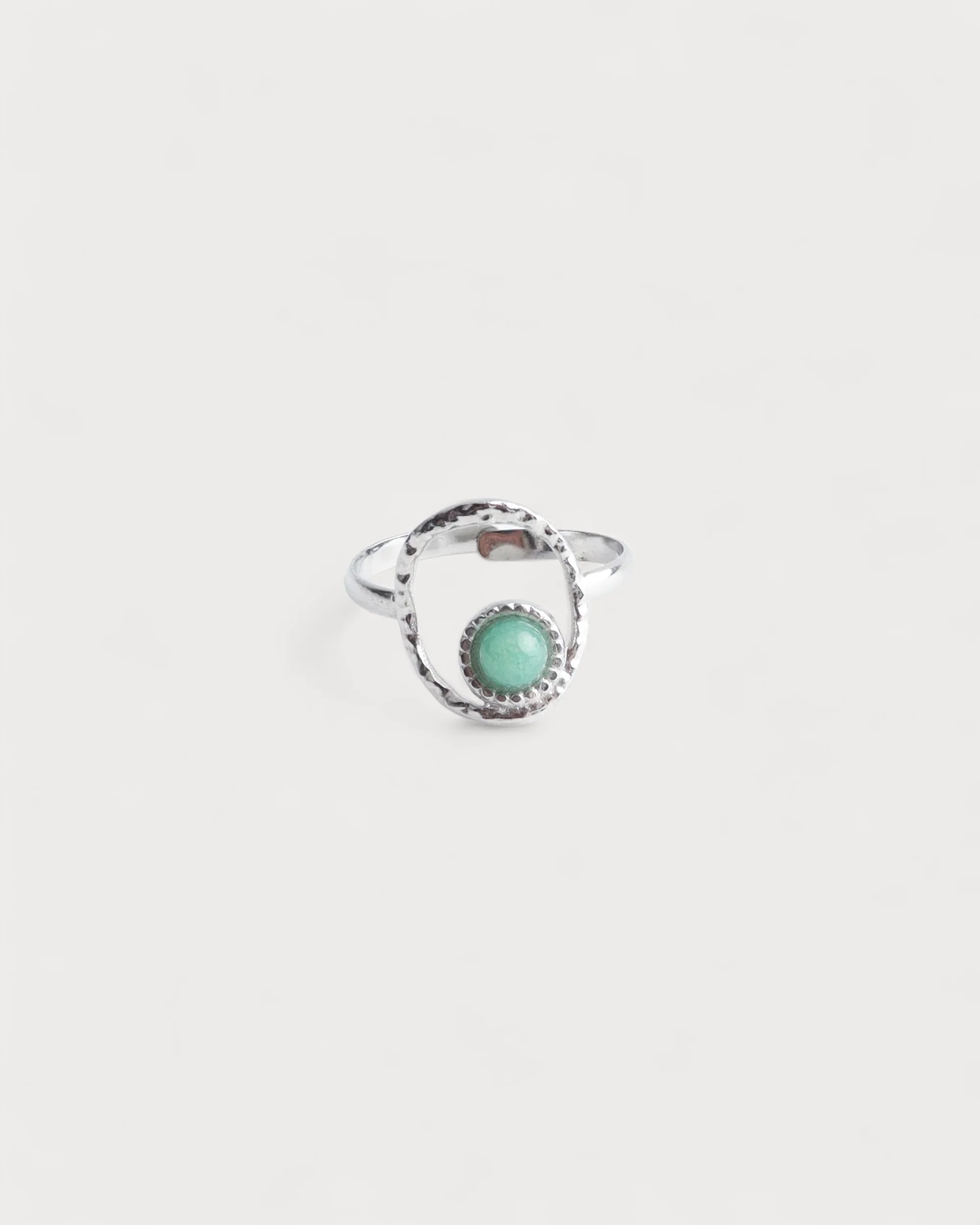 Lucia - Bague - Pierre naturelle - Acier inoxydable - Ajustable - Image 6