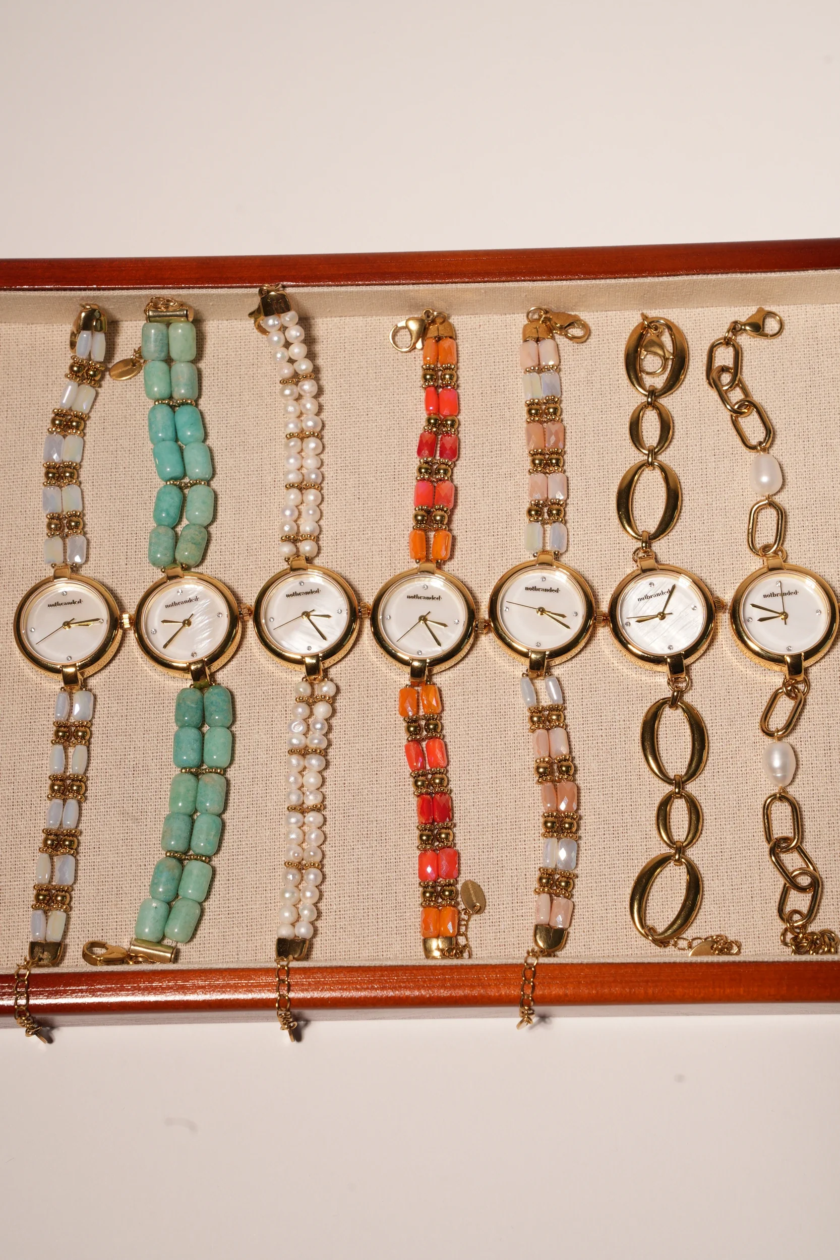Mae - Montre - Pierre naturelle - Acier inoxydable - Image 3