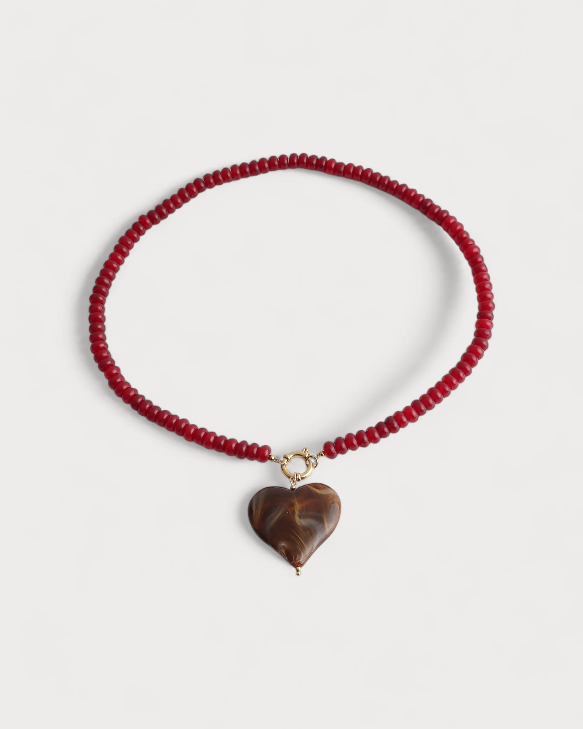 Manu - Collier - Pierre naturelle - Acier inoxydable