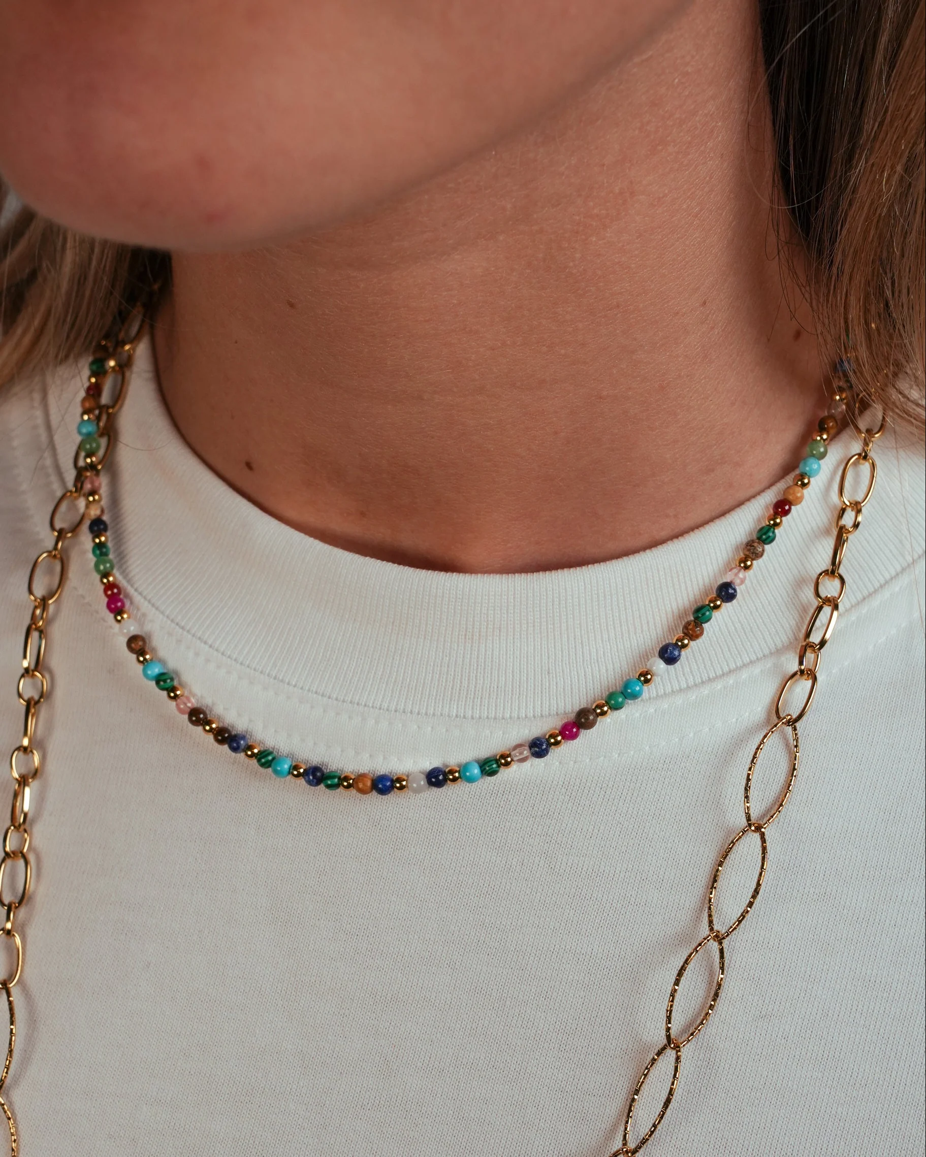 Mara - Collier - Pierre naturelle - Acier inoxydable - Image 3