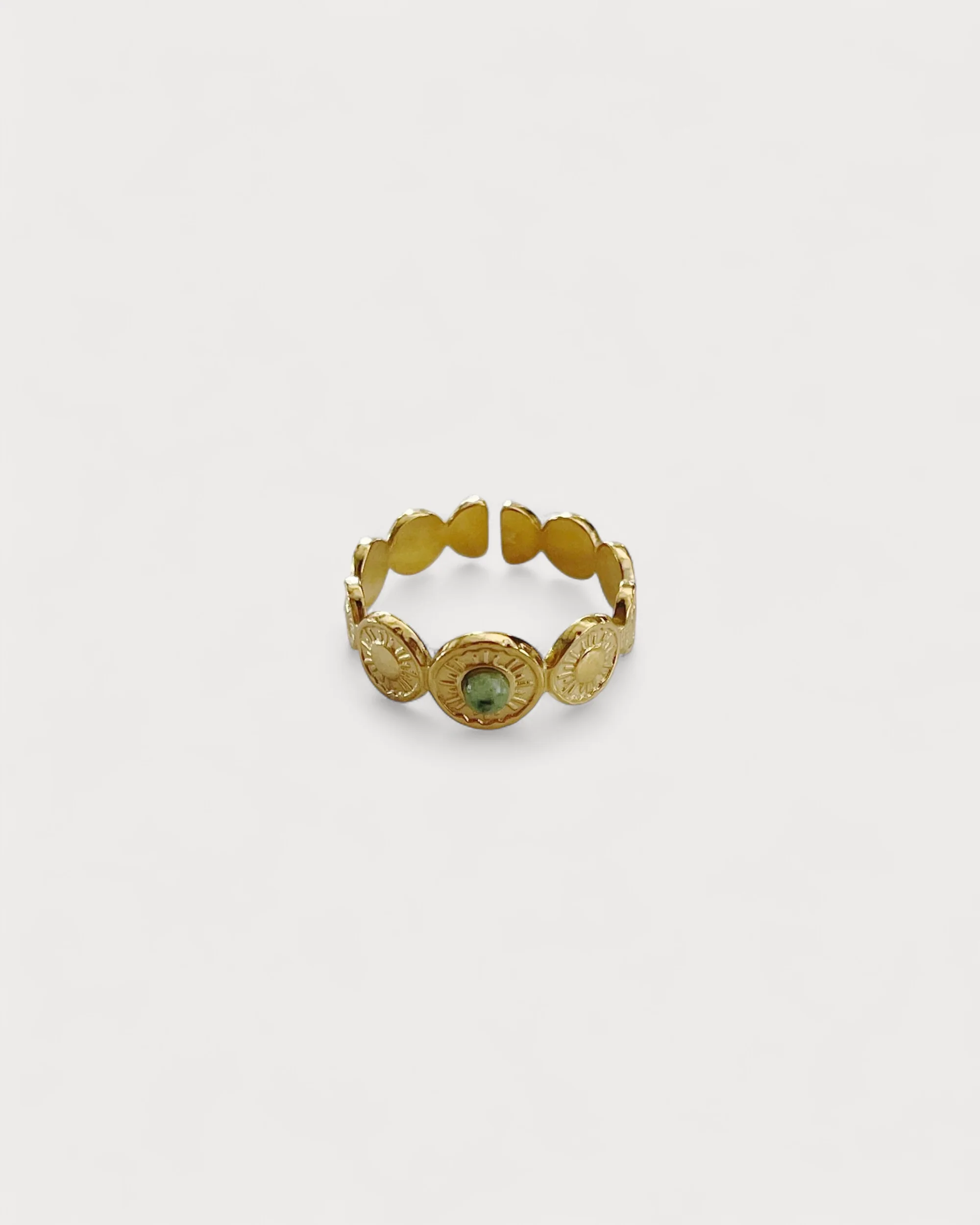Mariana - Bague -Pierre naturelle - Acier inoxydable - Ajustable - Image 3