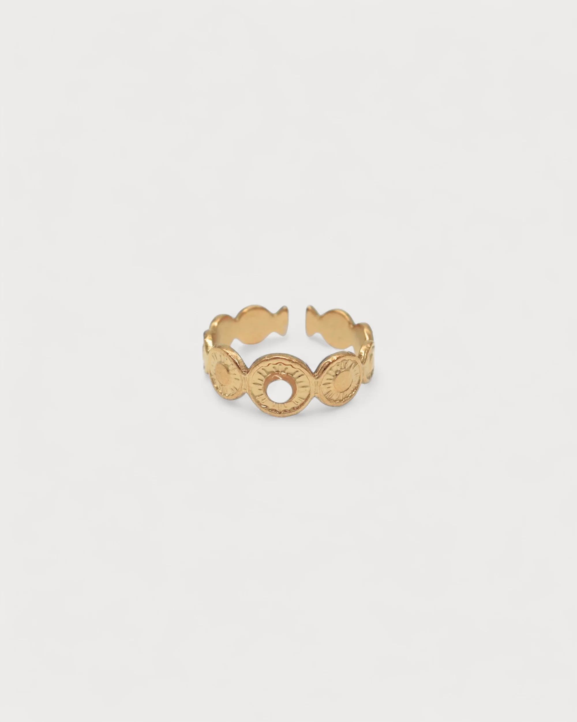 Mariana - Bague -Pierre naturelle - Acier inoxydable - Ajustable - Image 5