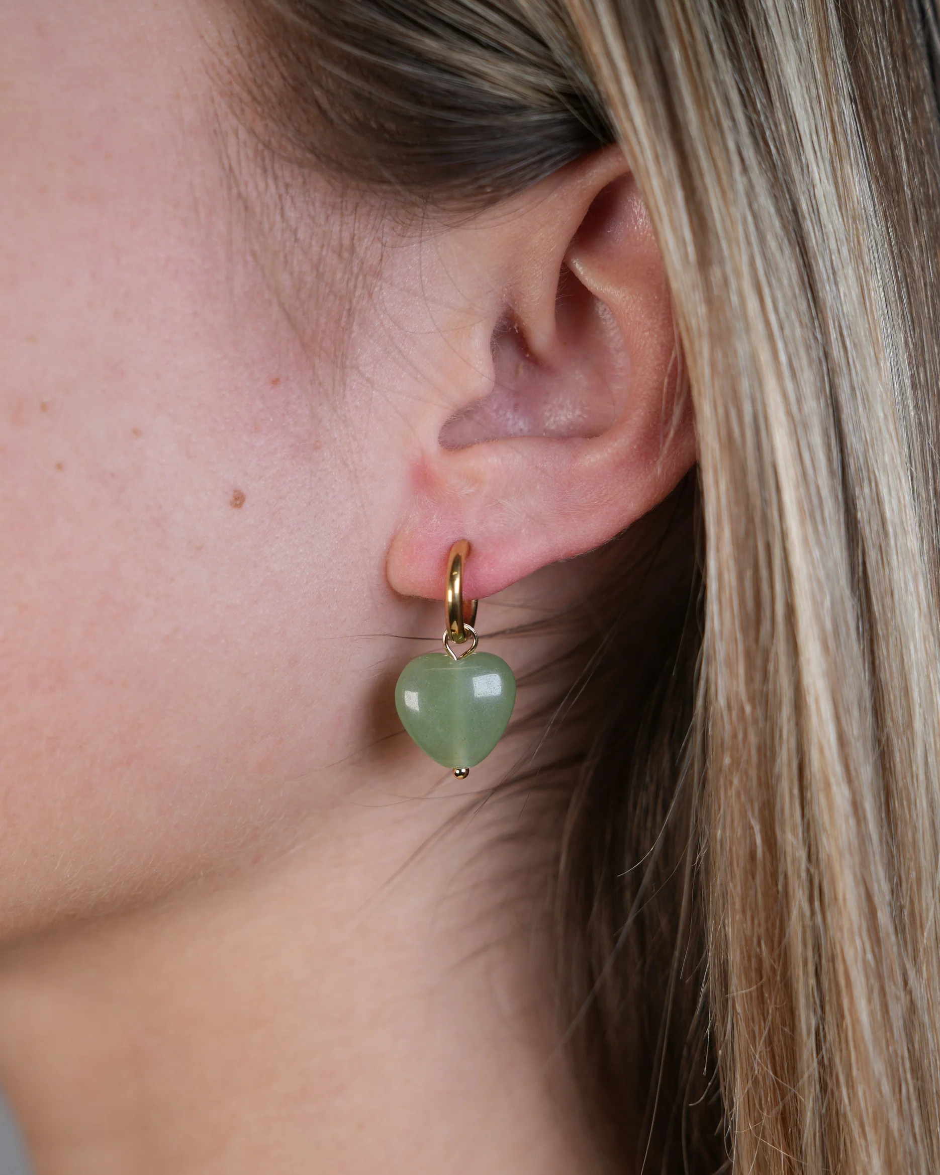 Marije - Boucles d'oreilles - Pierre naturelle - Acier inoxydable - Image 10
