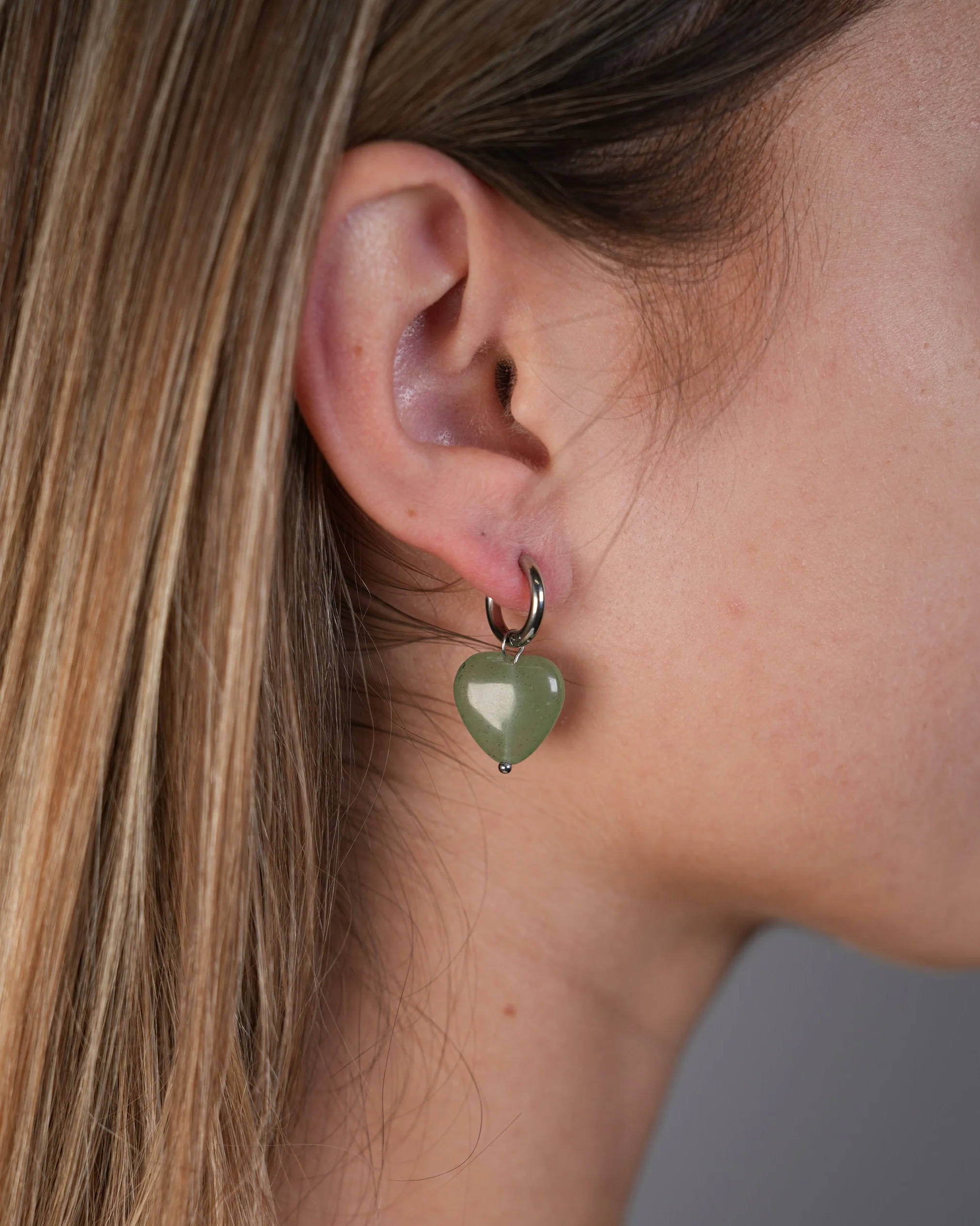 Marije - Boucles d'oreilles - Pierre naturelle - Acier inoxydable - Image 12