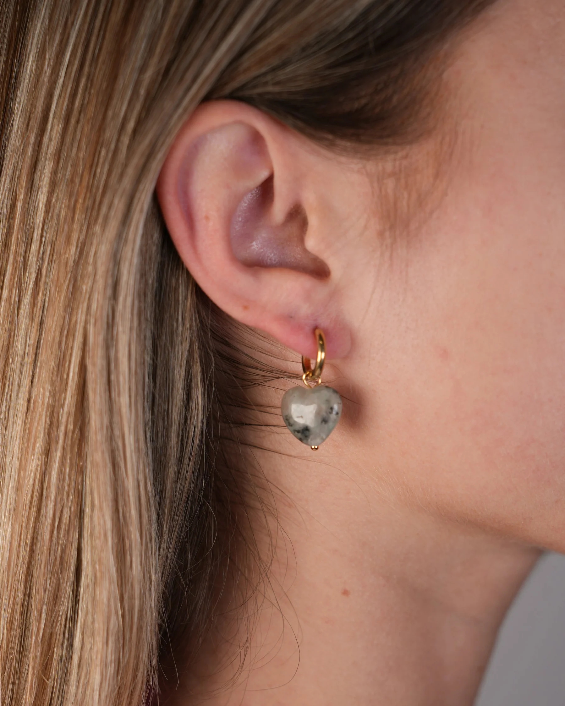 Marije - Boucles d'oreilles - Pierre naturelle - Acier inoxydable - Image 8