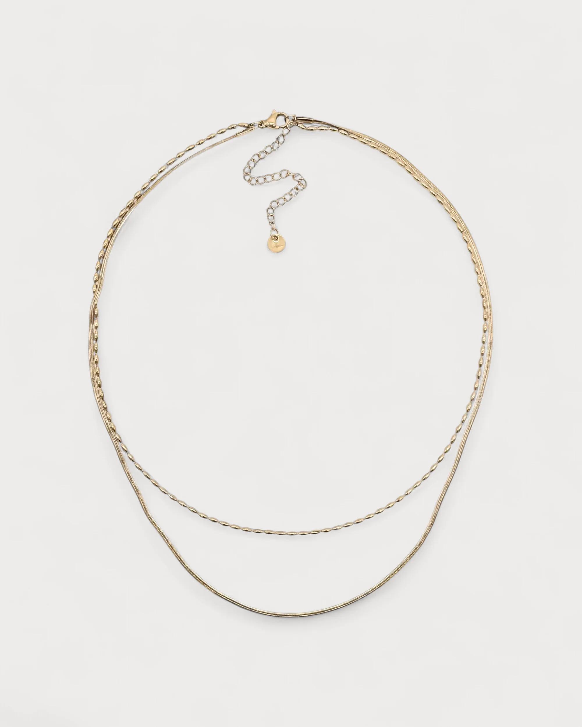 Minimaliste - Collier - 2 plis - Acier inoxydable - Image 4