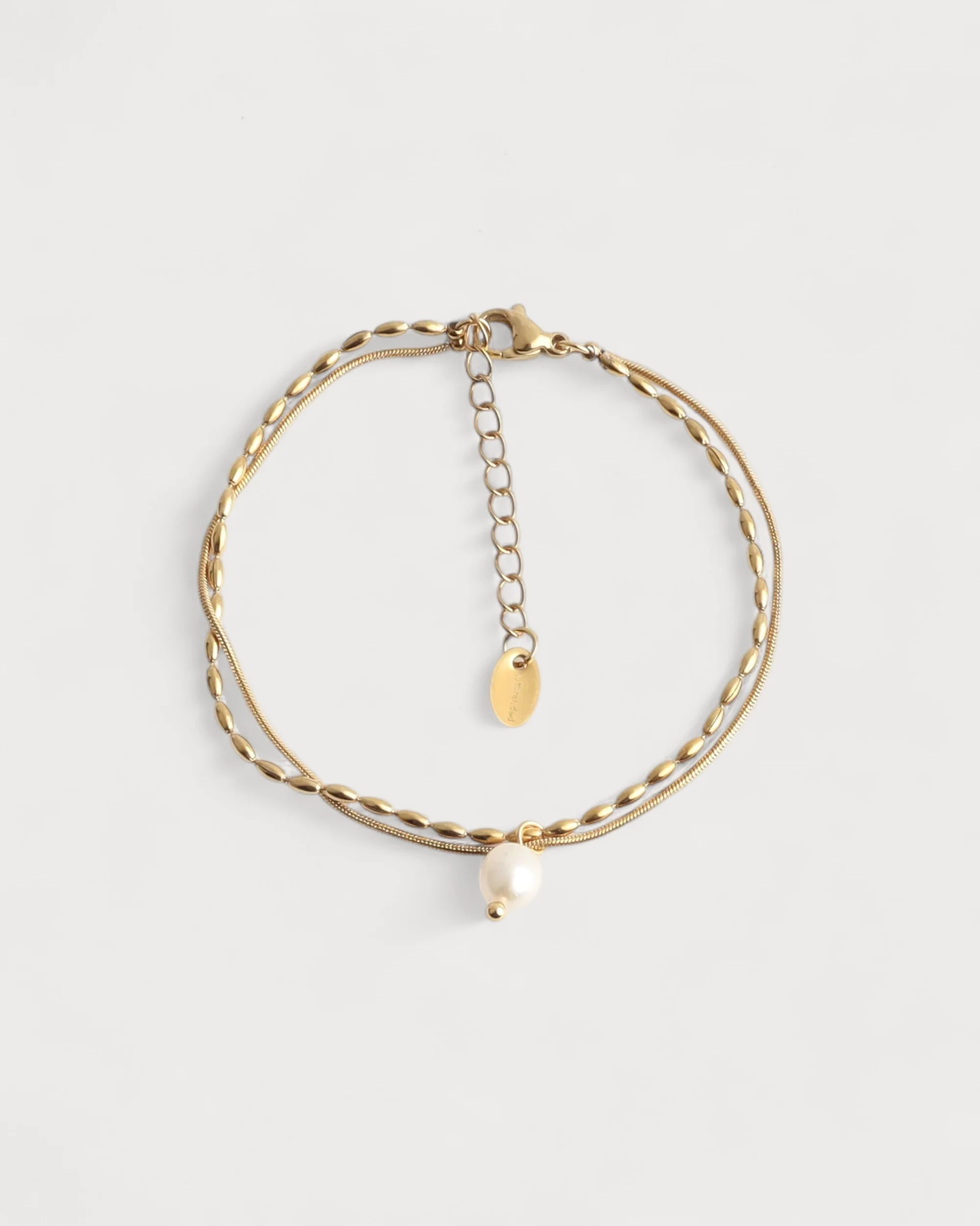 Minimalistic Pearl - Bracelet - Acier inoxydable