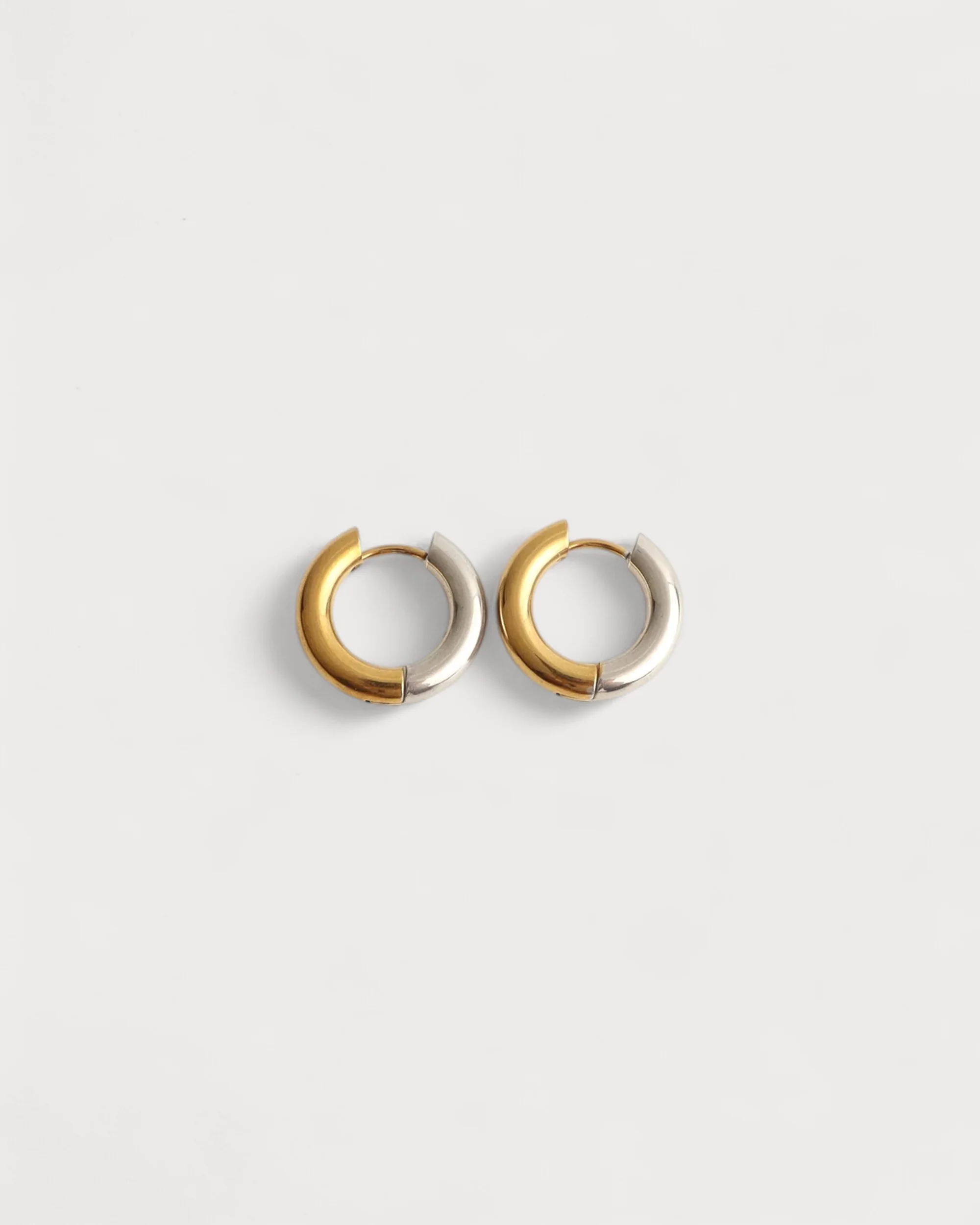 Mixed hoop - Boucles d'oreilles - Acier inoxydable