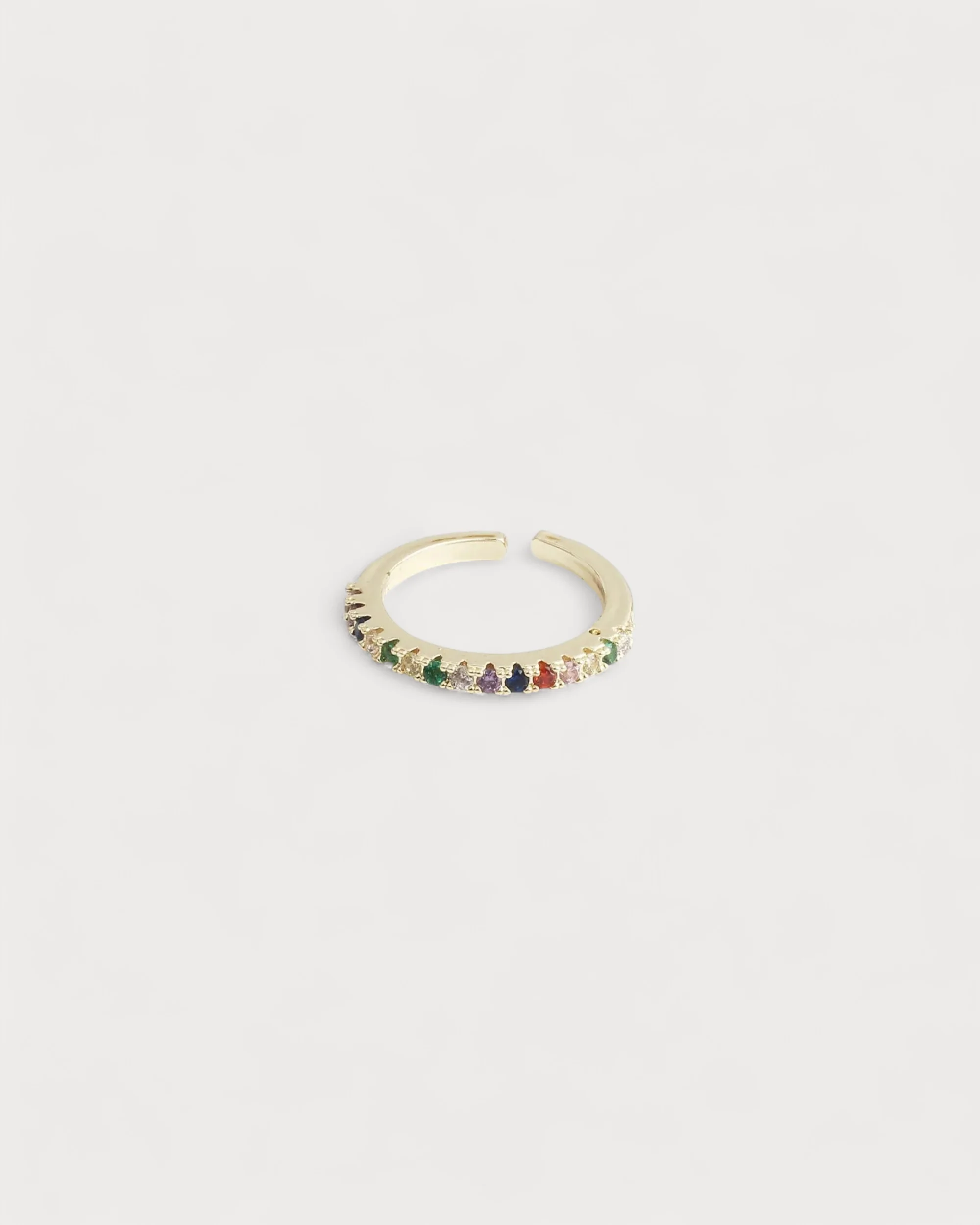 Multicolor Strass - Acier inoxydable - Ajustable