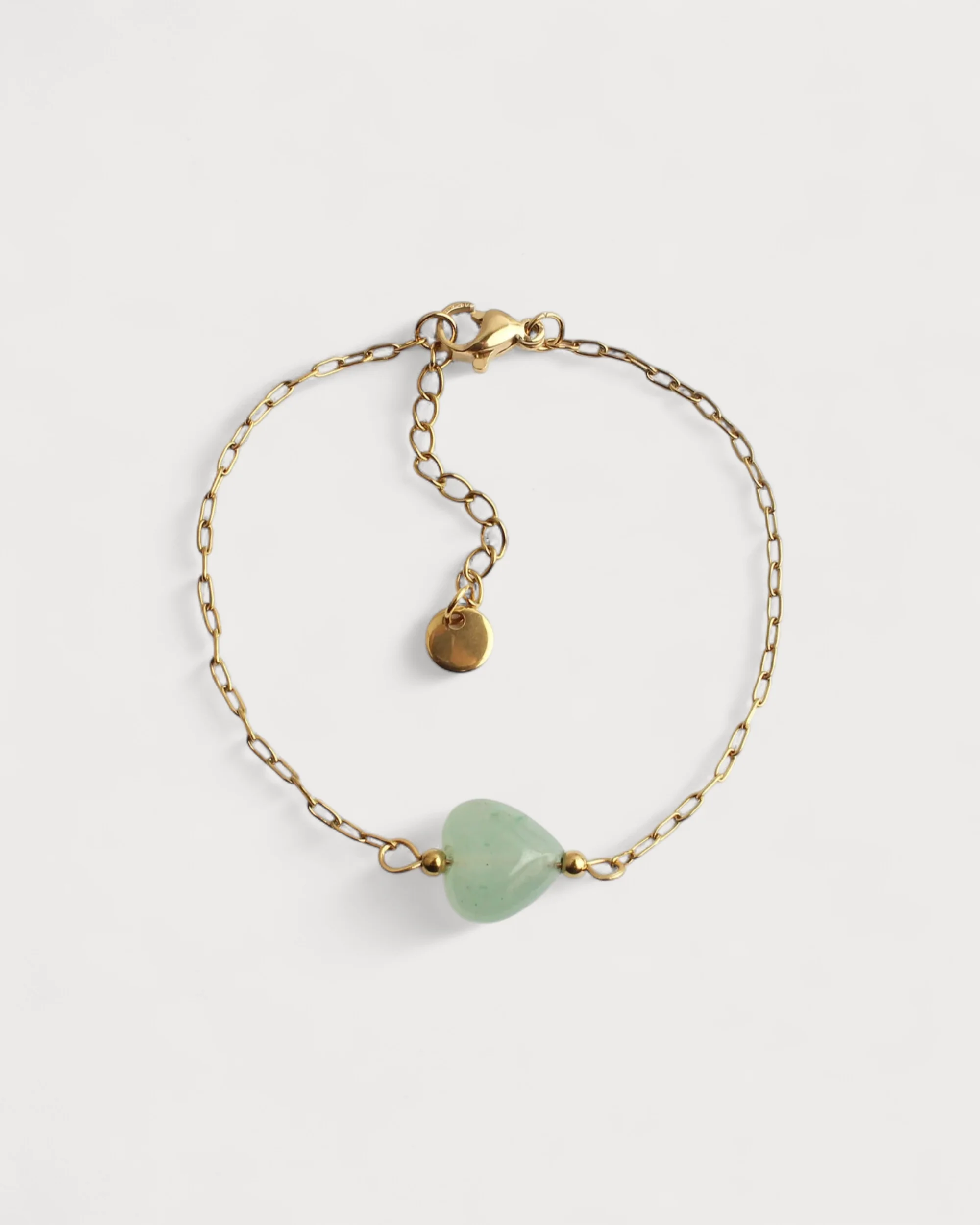Natural Heart - Bracelet - Pierre naturelle - Acier inoxydable - Image 3