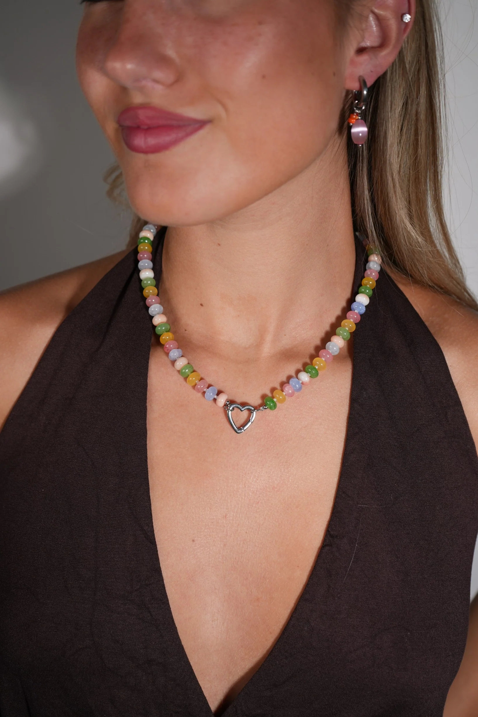 Nina - Collier - Pierre naturelle - Acier inoxydable - Image 4