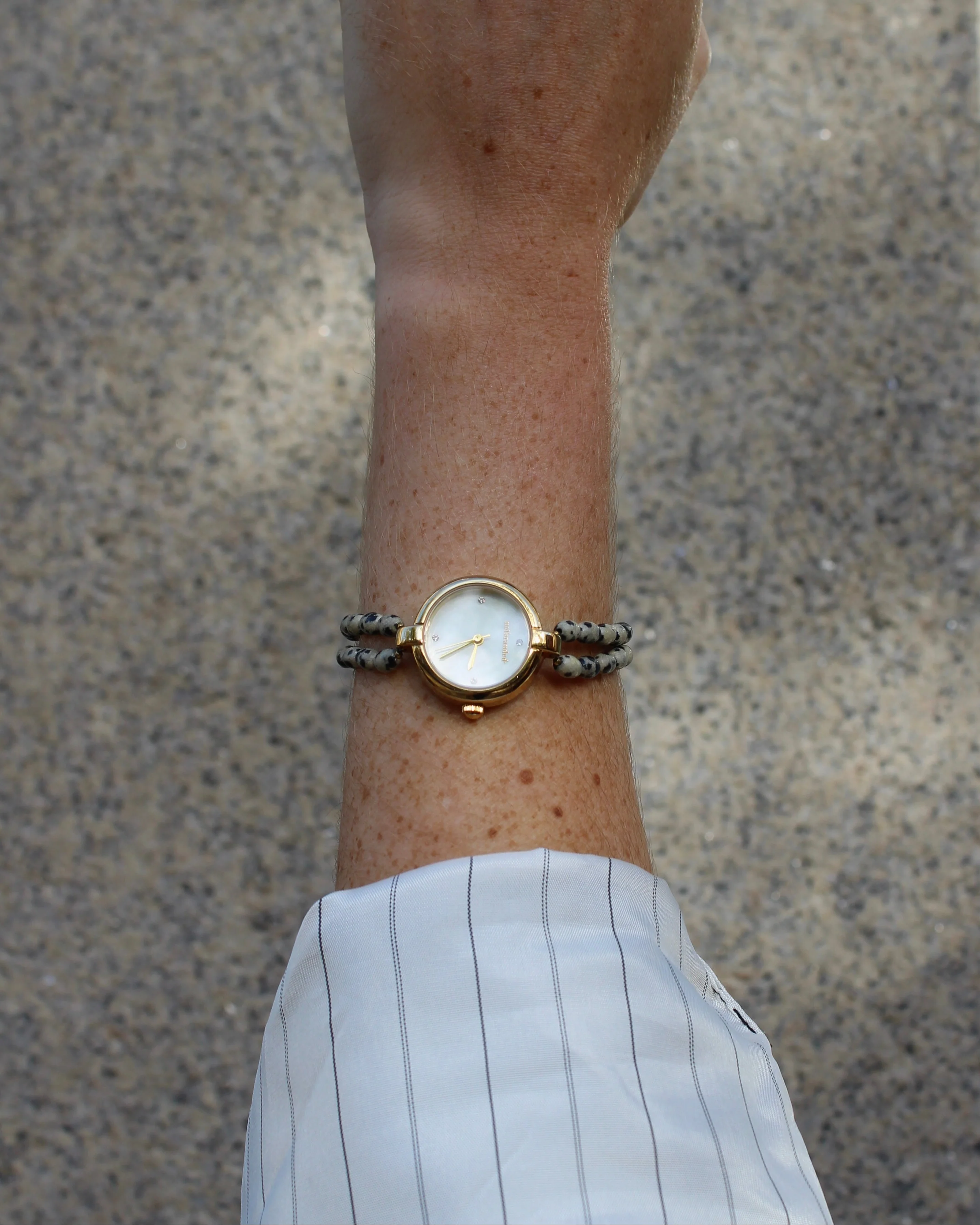 Noelia - Montre – Pierre naturelle - Acier inoxydable - Image 6