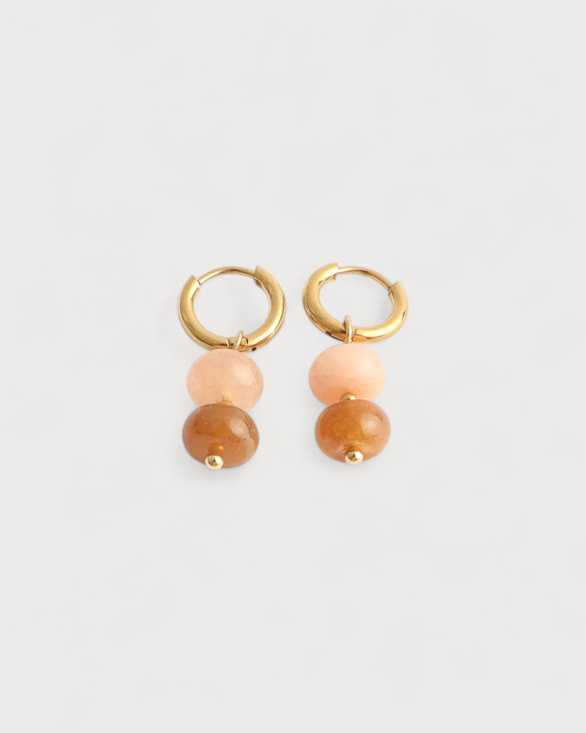 Odiane - Boucles d'oreilles - Pierre naturelle - Acier inoxydable