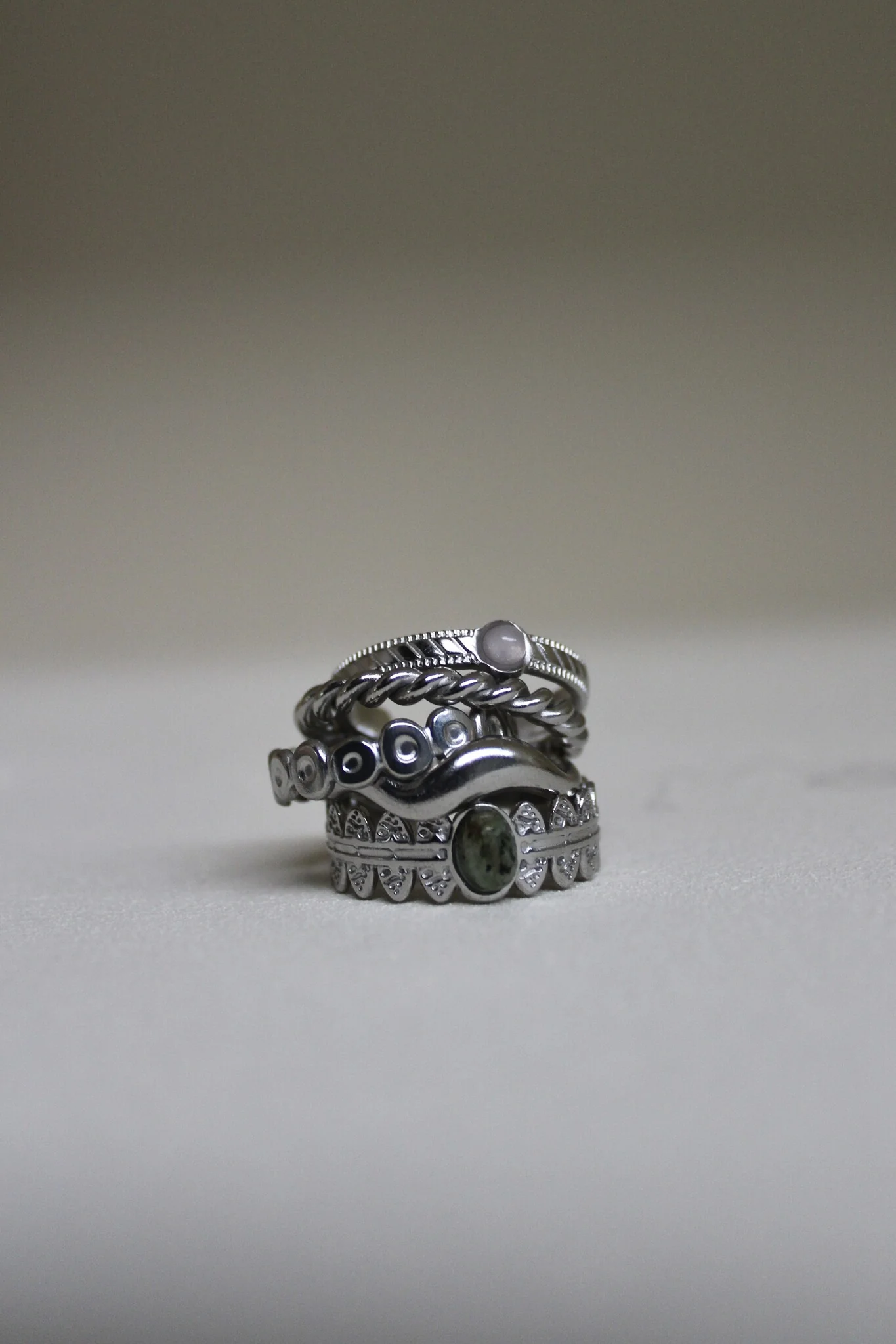 Olive - Bague - Acier inoxydable - Ajustable - Image 5