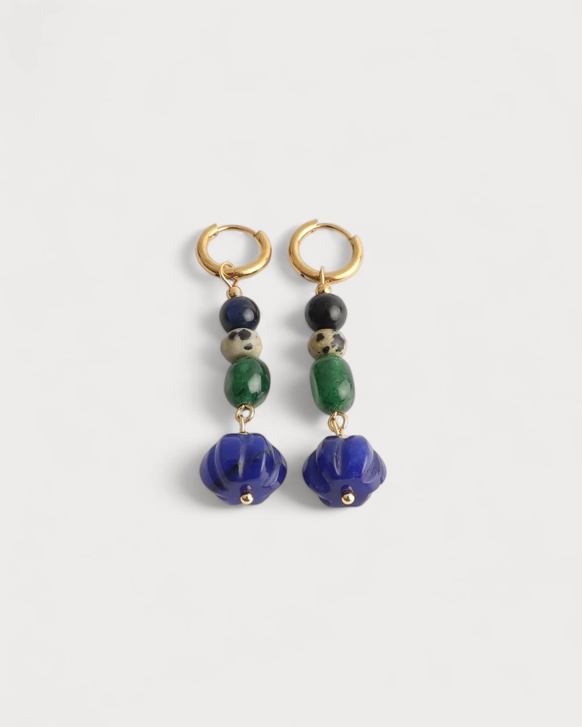Orielle - Boucles d'oreilles - Pierre naturelle - Acier inoxydable