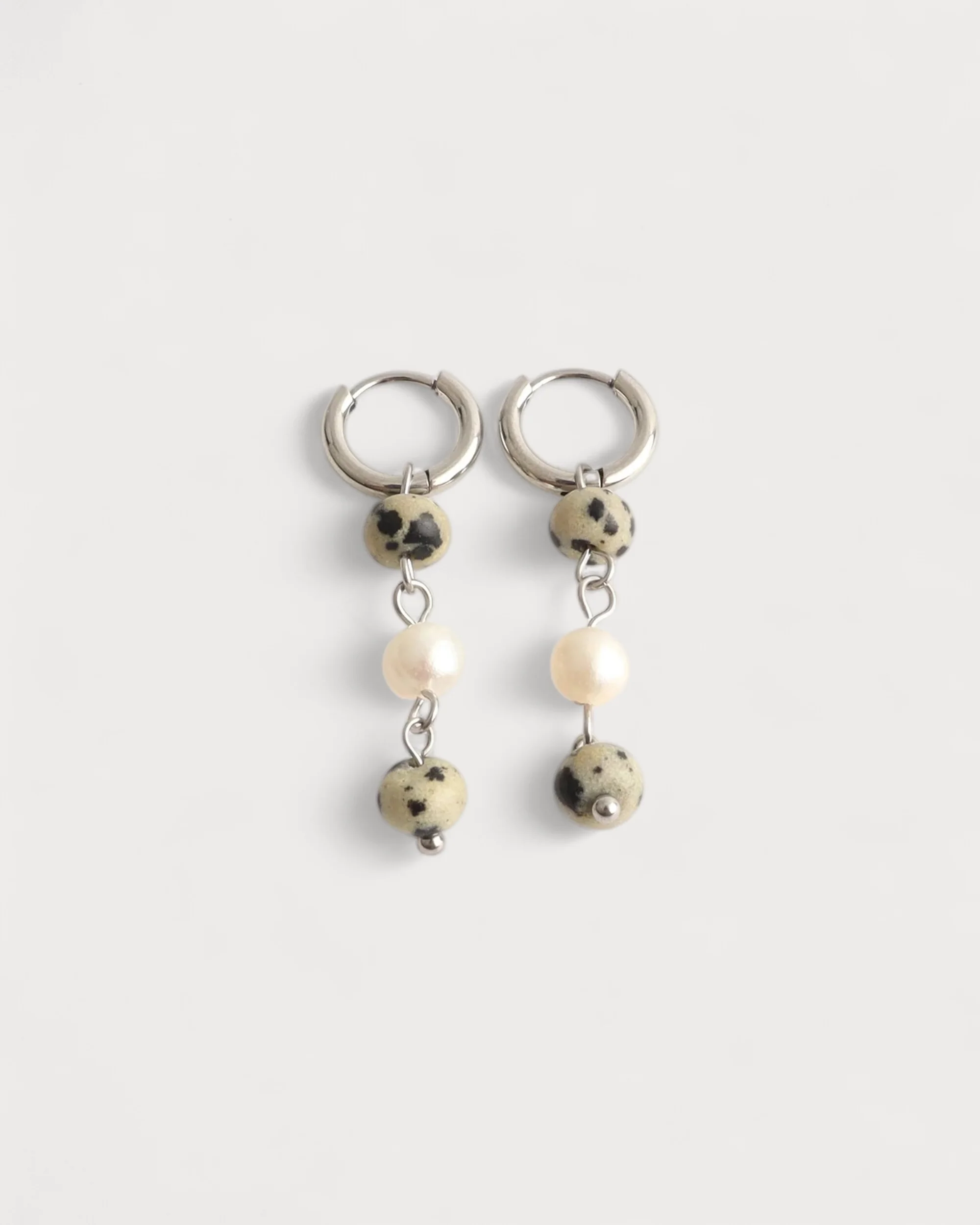 Ova - Boucles d'oreilles - Pierre naturelle - Acier inoxydable - Image 3