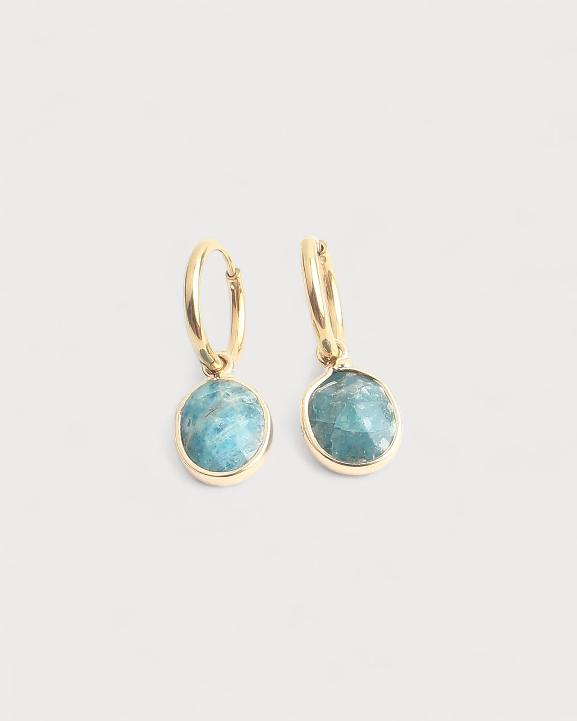 Ovally - Boucles d'oreilles - Pierre naturelle - Acier inoxydable