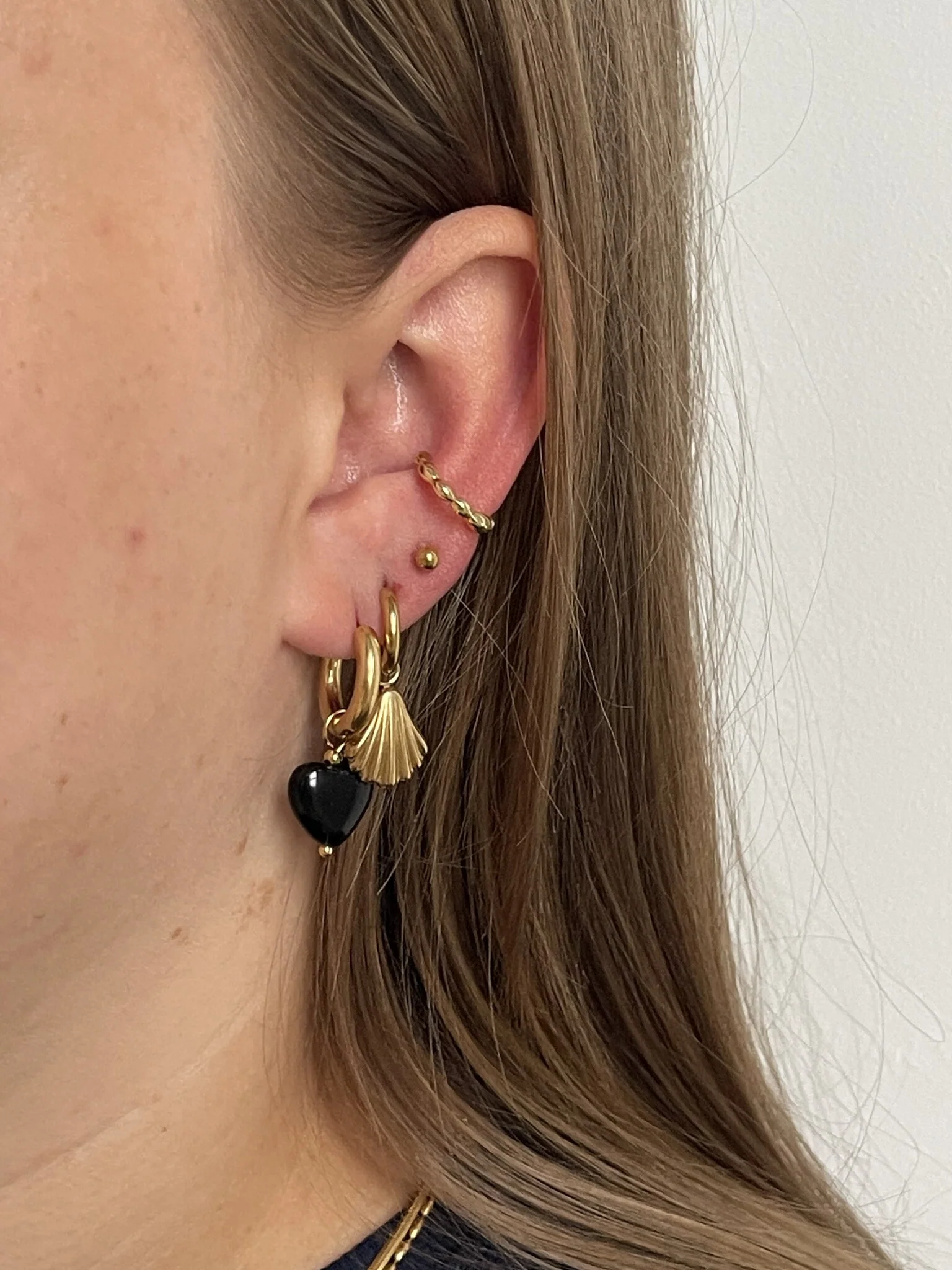 Para Siempre - Boucles d'oreilles - Pierre naturelle - Acier inoxydable - Image 10