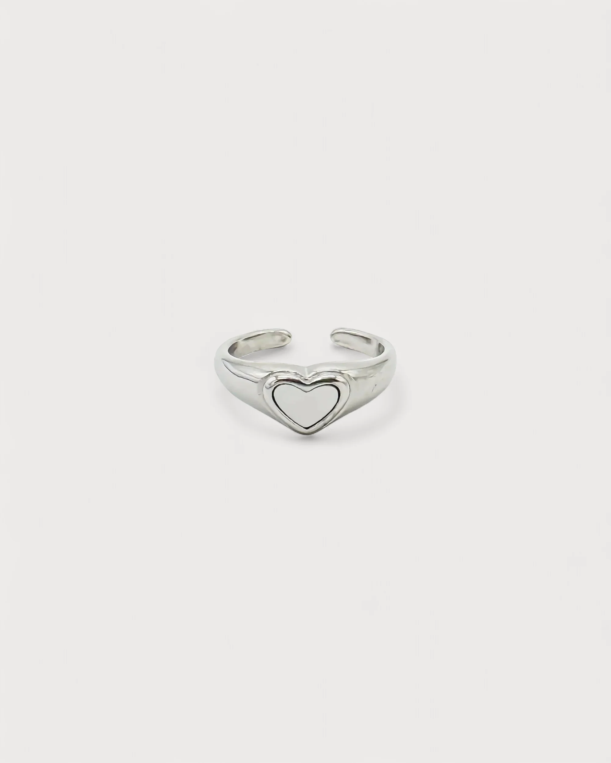 Coeur de perle - Bague - Acier inoxydable - Ajustable - Image 3
