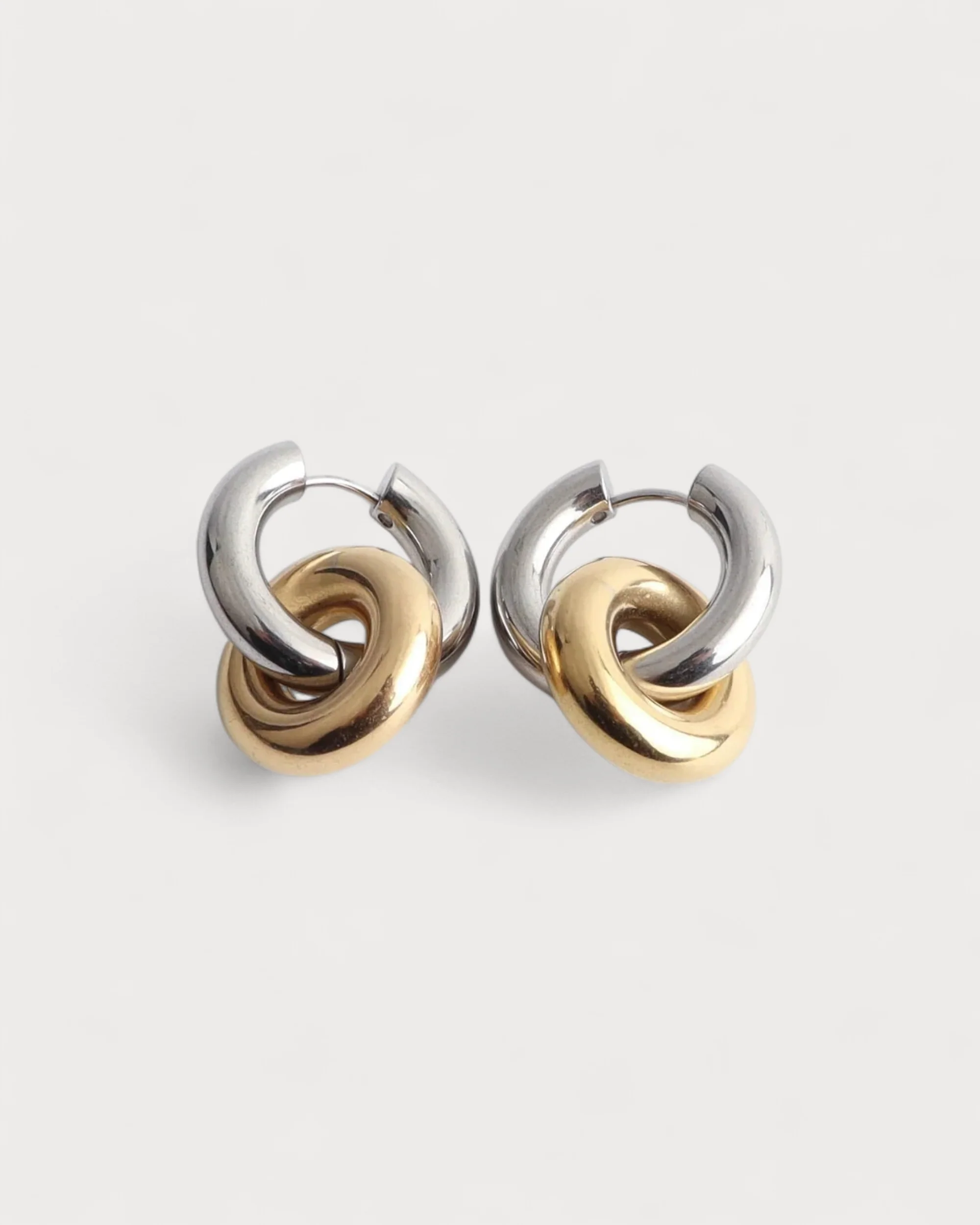 Pixie – Boucles d’oreilles – Doré & Argenté – Acier inoxydable