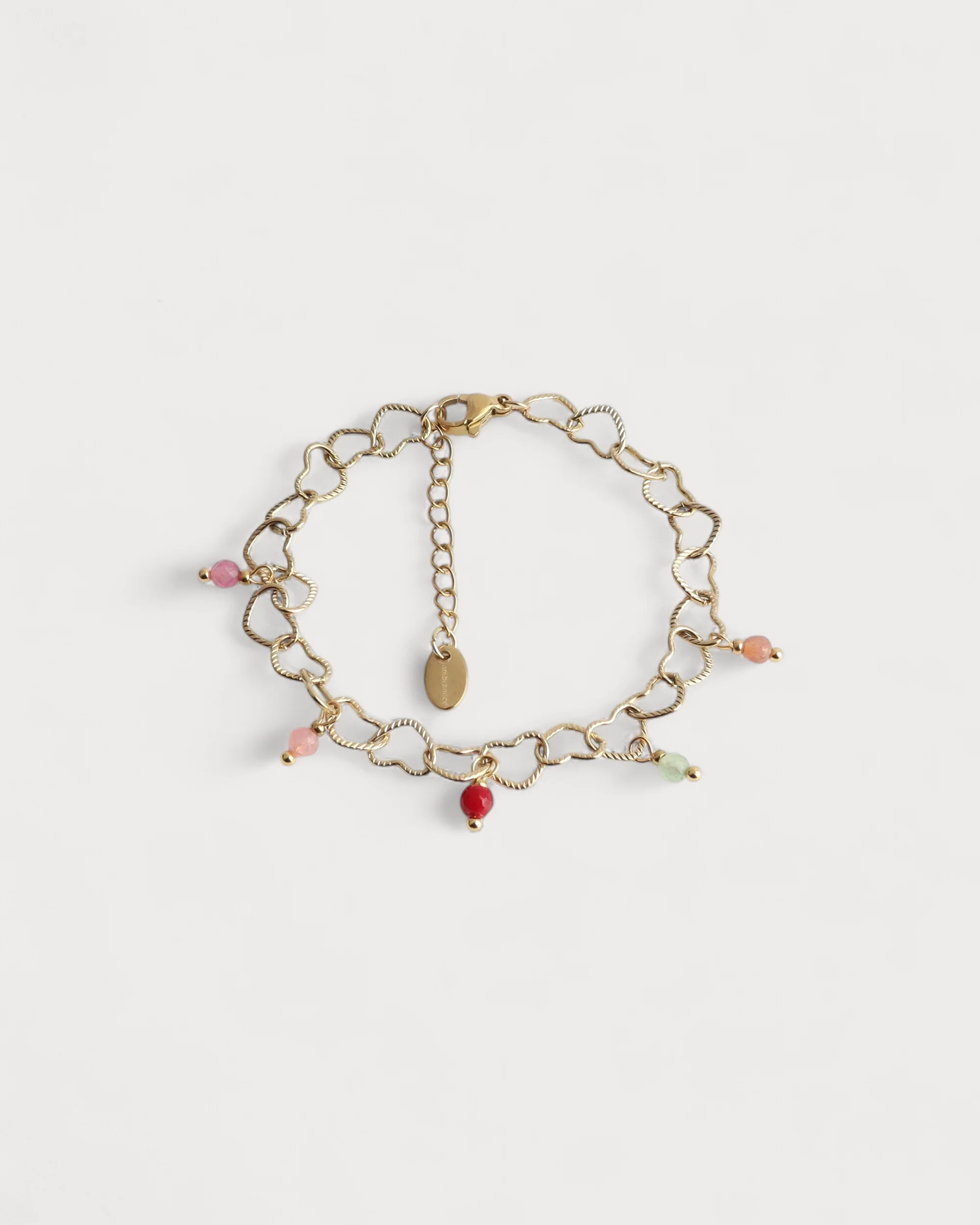 Pomme - Bracelet - Pierre naturelle - Acier inoxydable