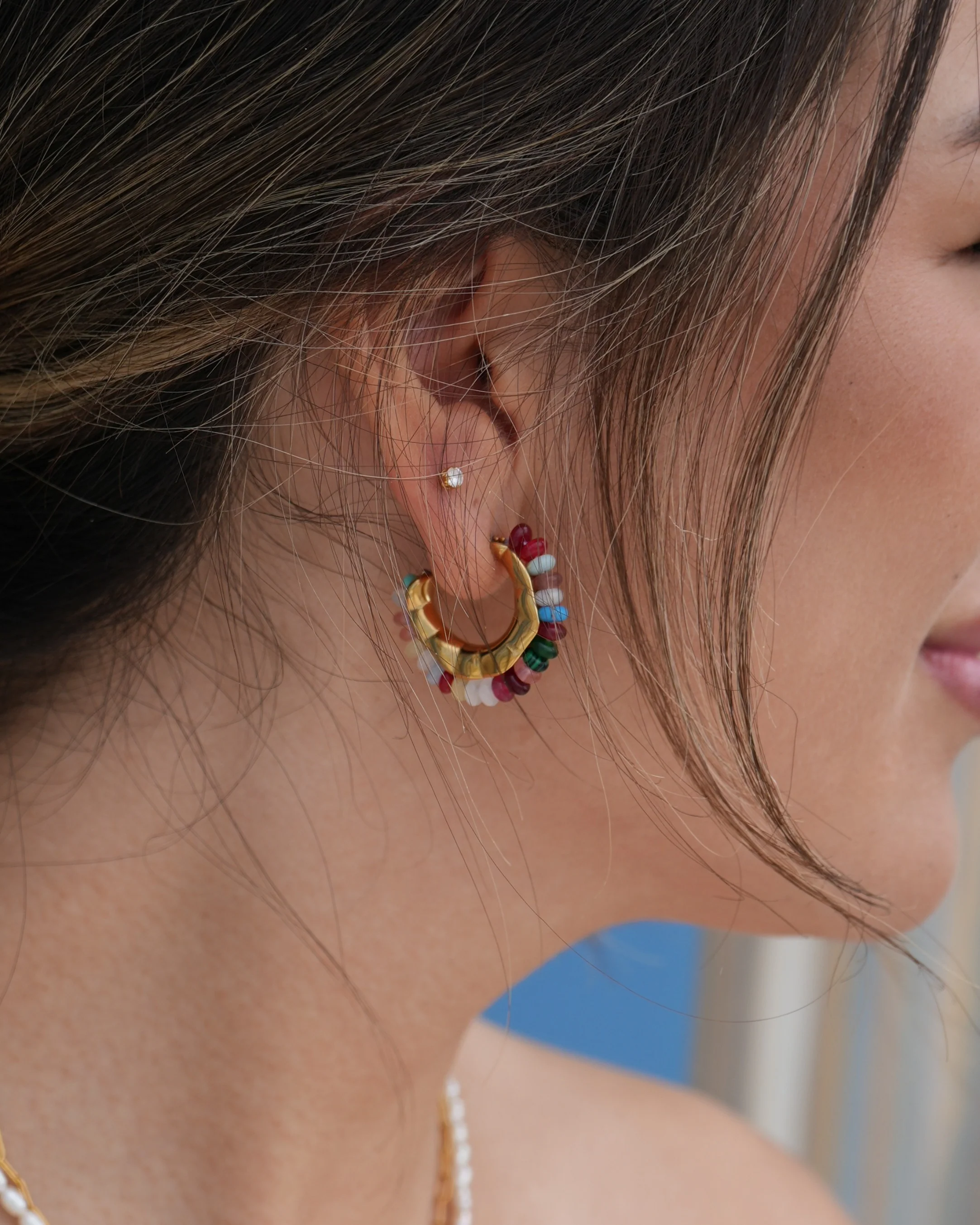 Rachida - Boucles d'oreilles - Notbranded - Acier inoxydable - Image 2