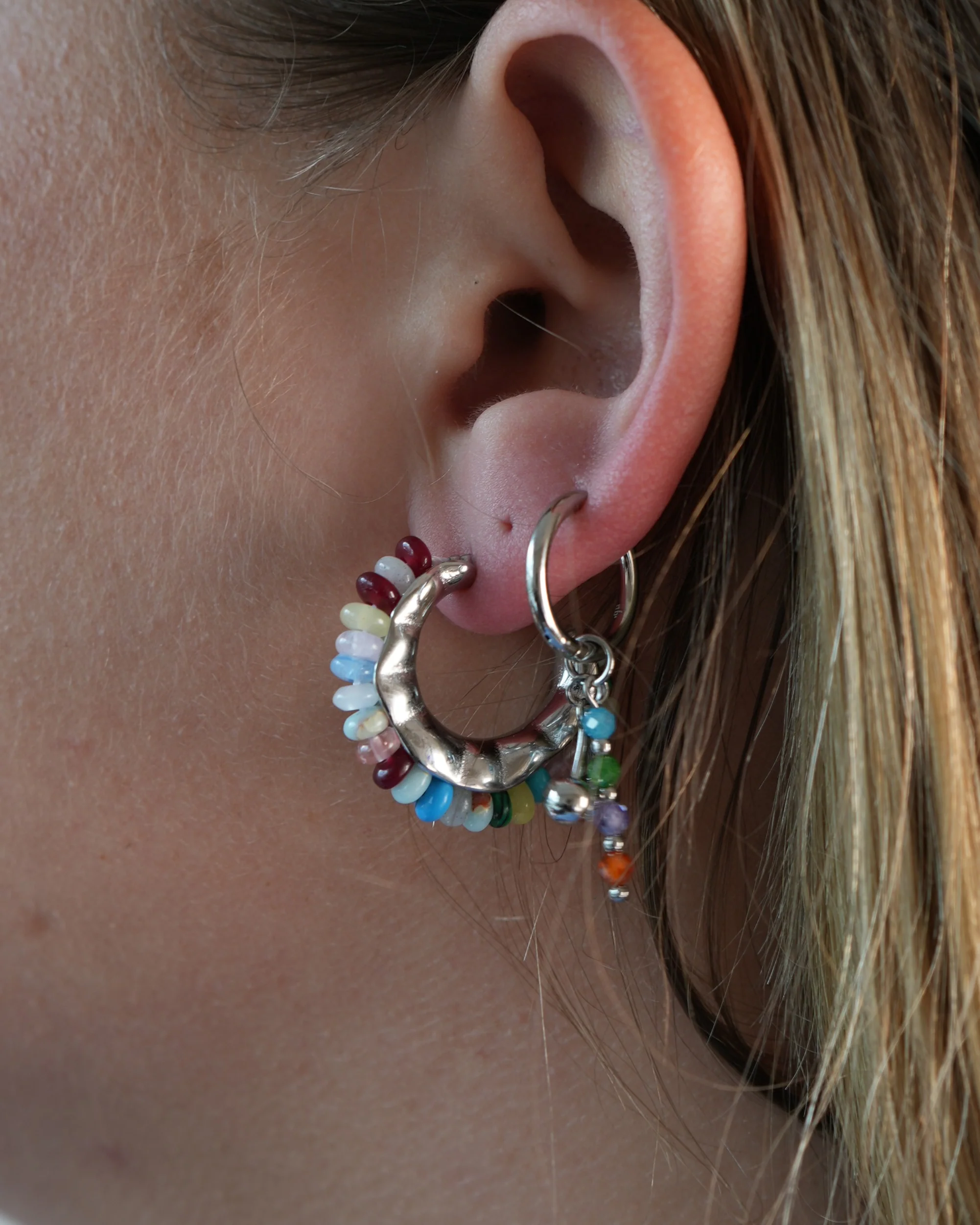 Rachida - Boucles d'oreilles - Notbranded - Acier inoxydable - Image 4