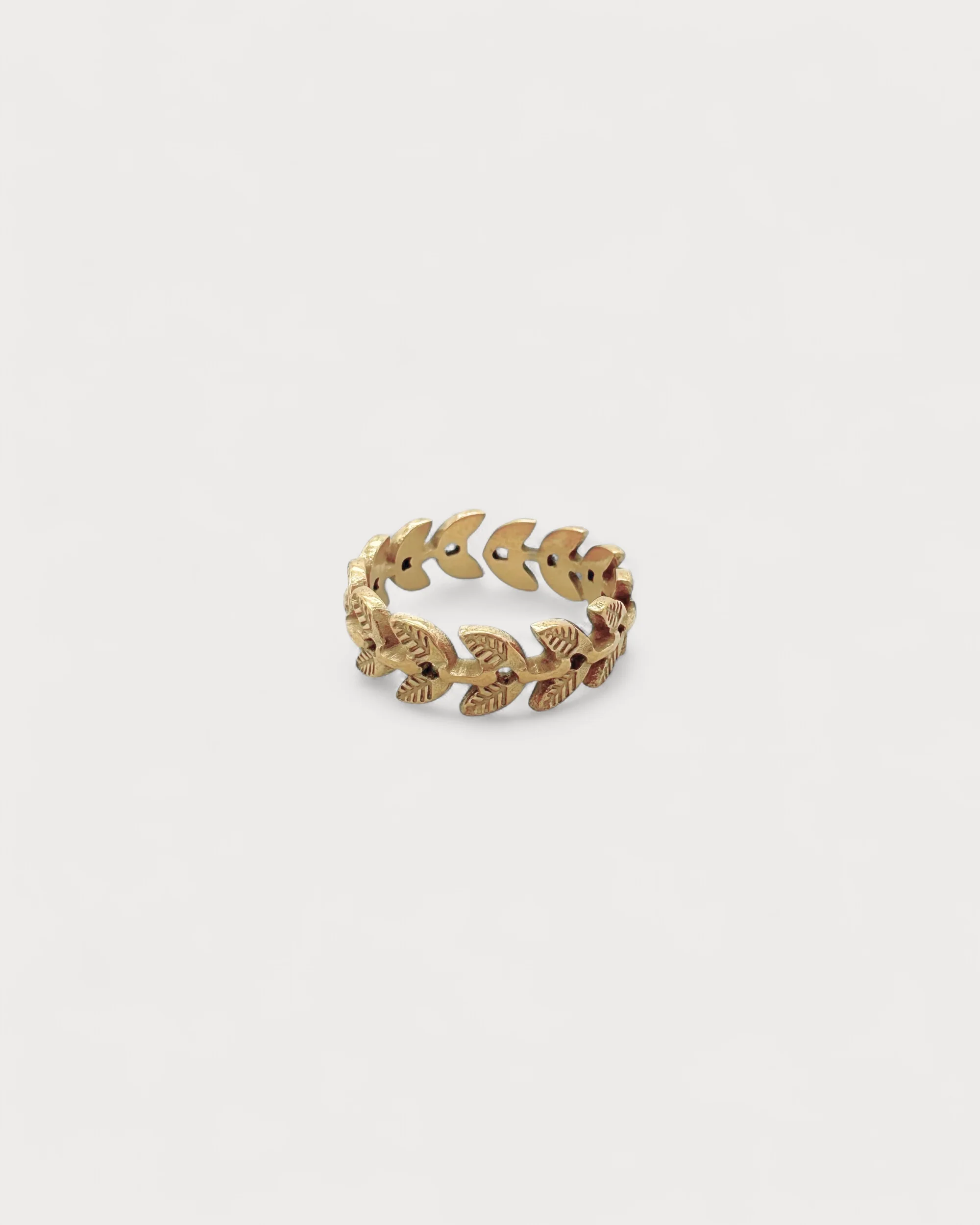 Round Leafs - Bague - Acier inoxydable