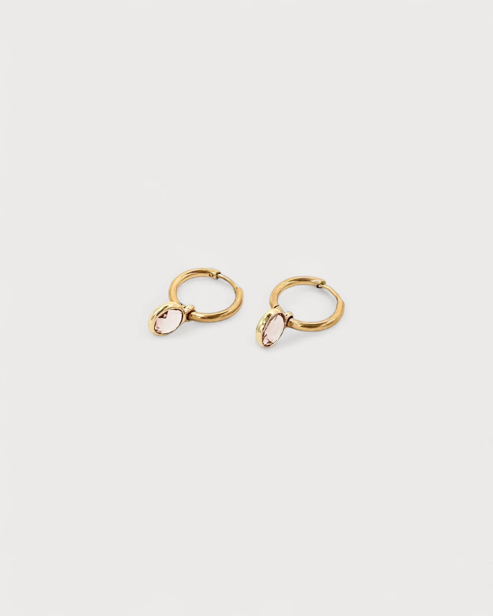 Nina ronde - boucles d'oreilles - acier inoxydable - Image 6