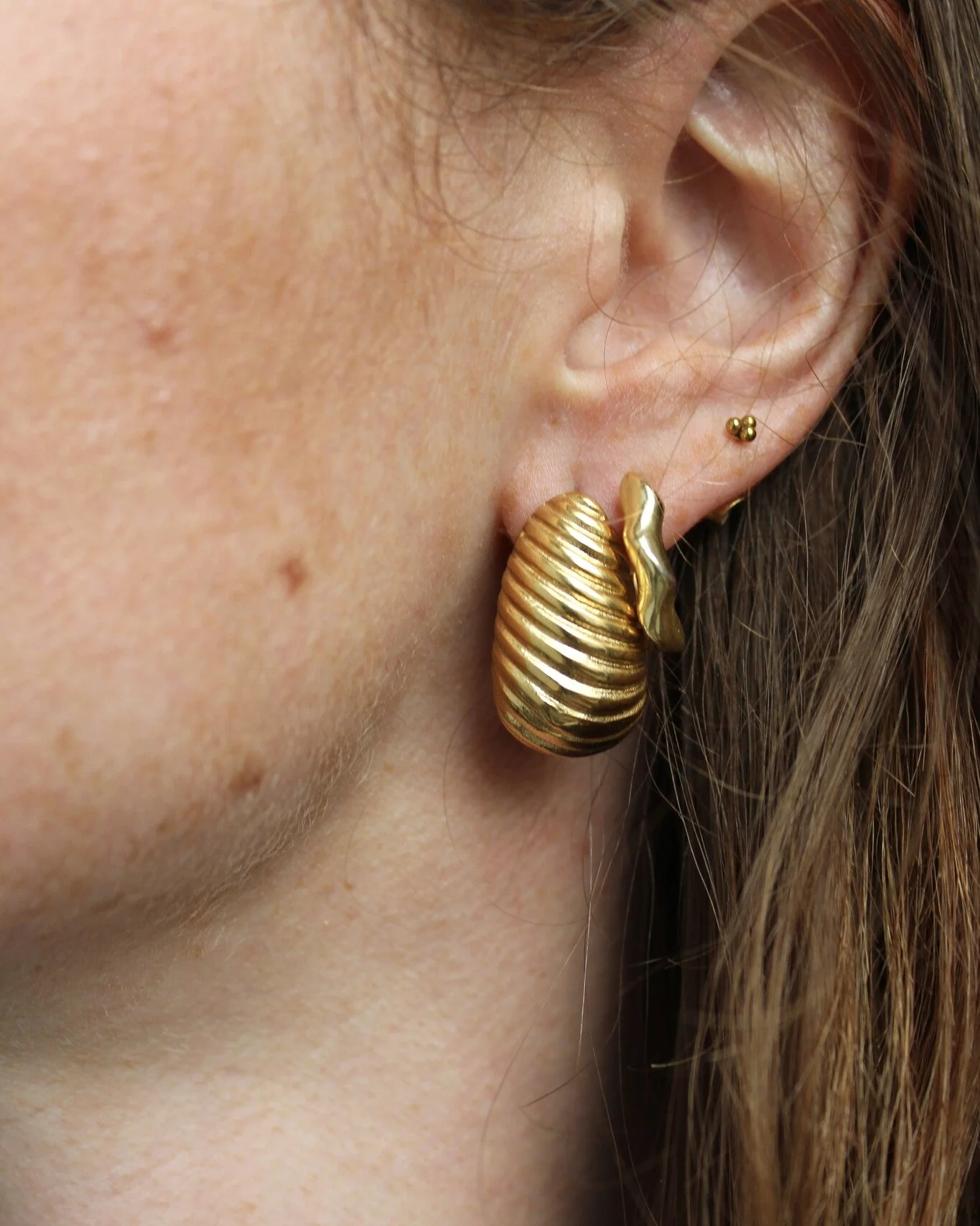 Rubis - Boucles d'oreilles - Acier inoxydable - Image 5