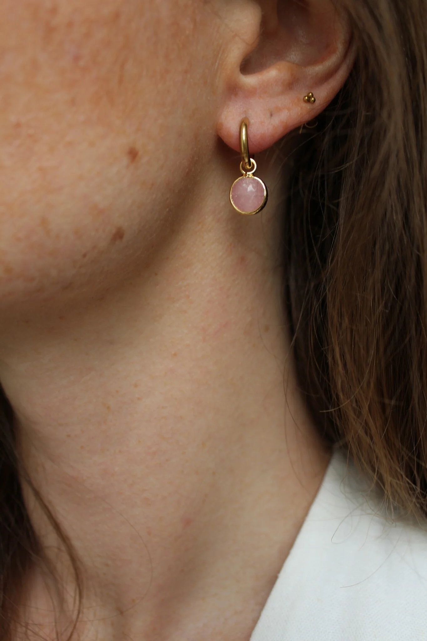 Saar - Boucles d'oreilles - Pierre naturelle - Acier inoxydable - Image 2