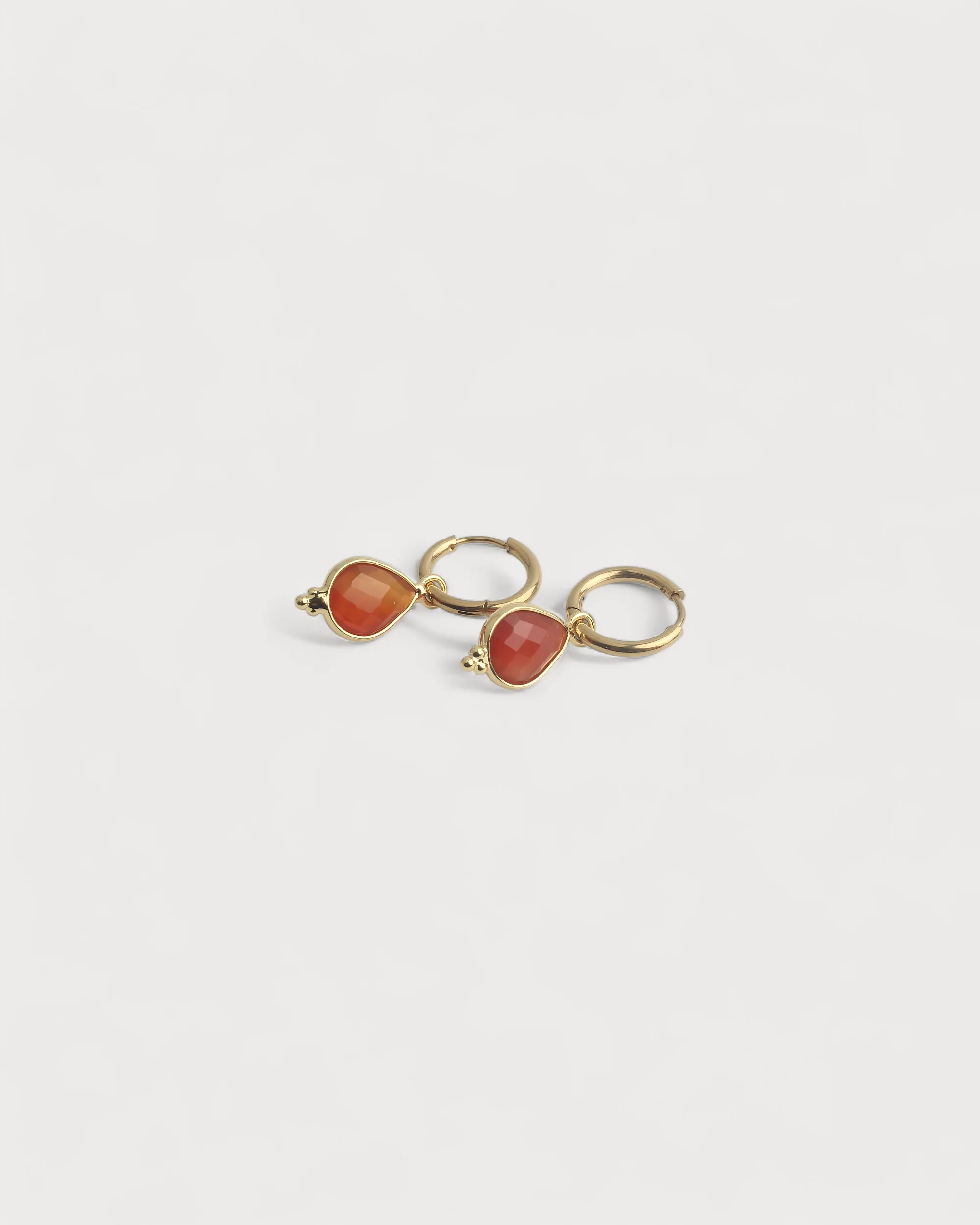 Sally - Boucles d'oreilles - Pierre naturelle - Acier inoxydable - Image 6