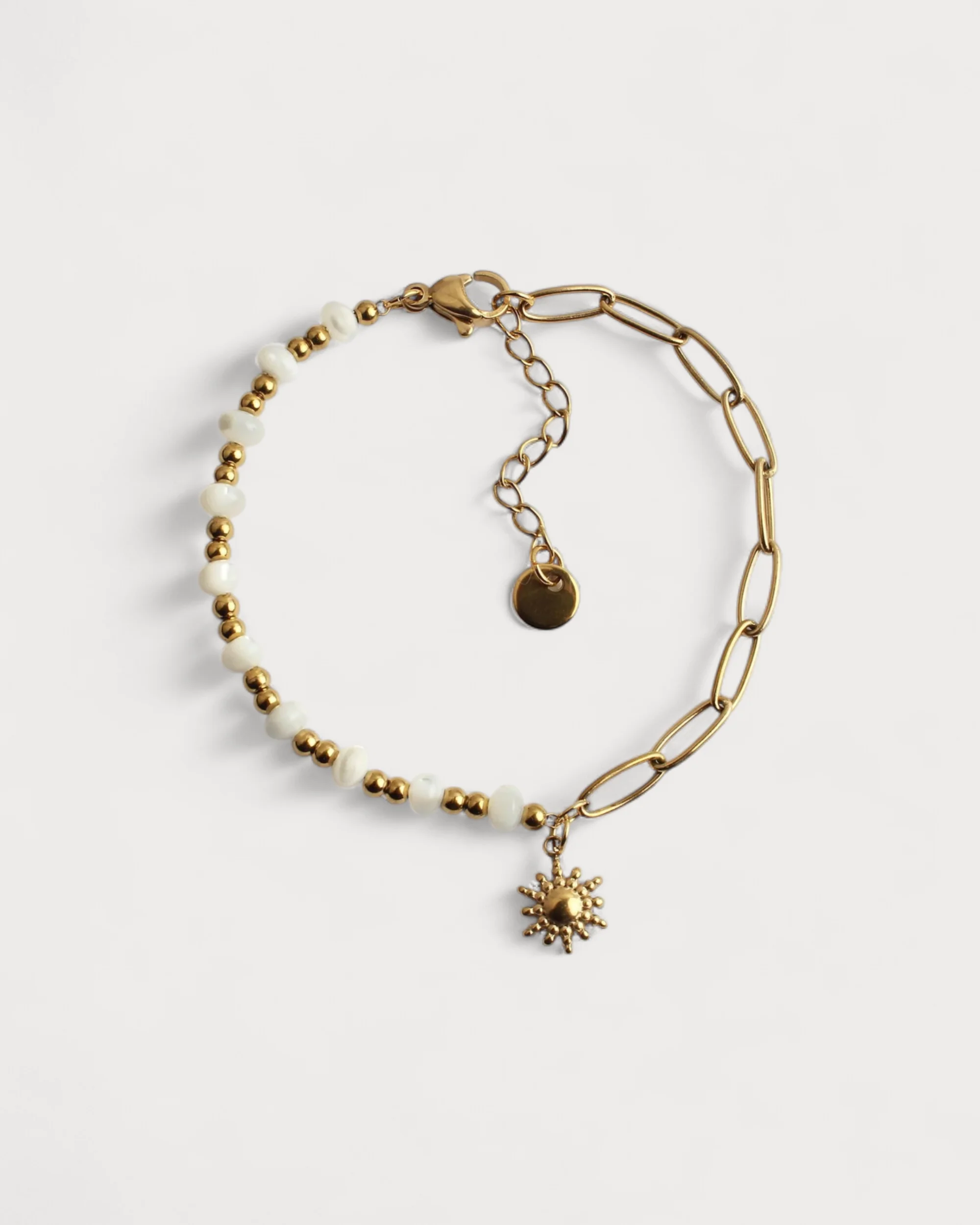 Coquillage et chaîne - Bracelet - Acier inoxydable