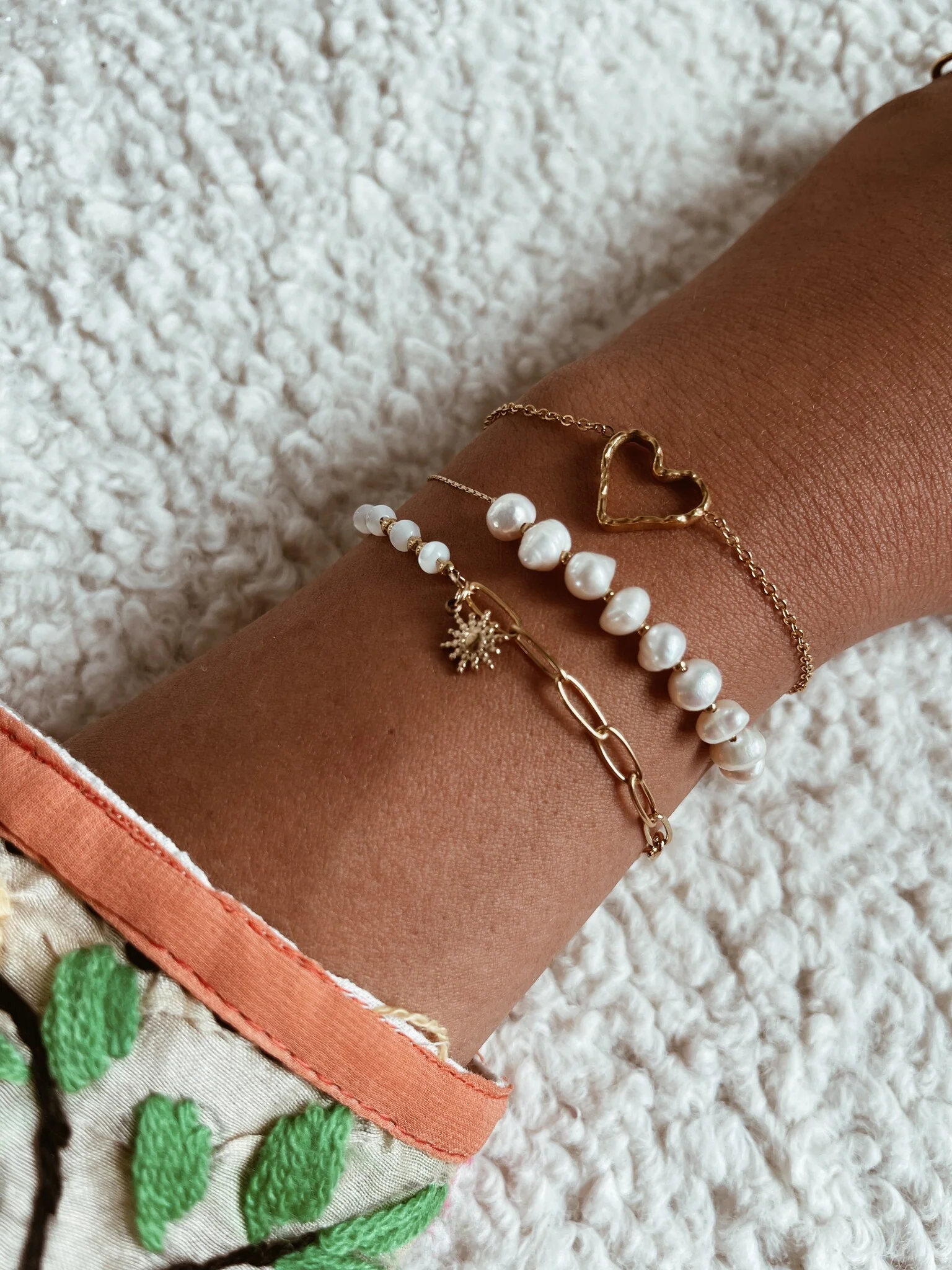 Coquillage et chaîne - Bracelet - Acier inoxydable - Image 2