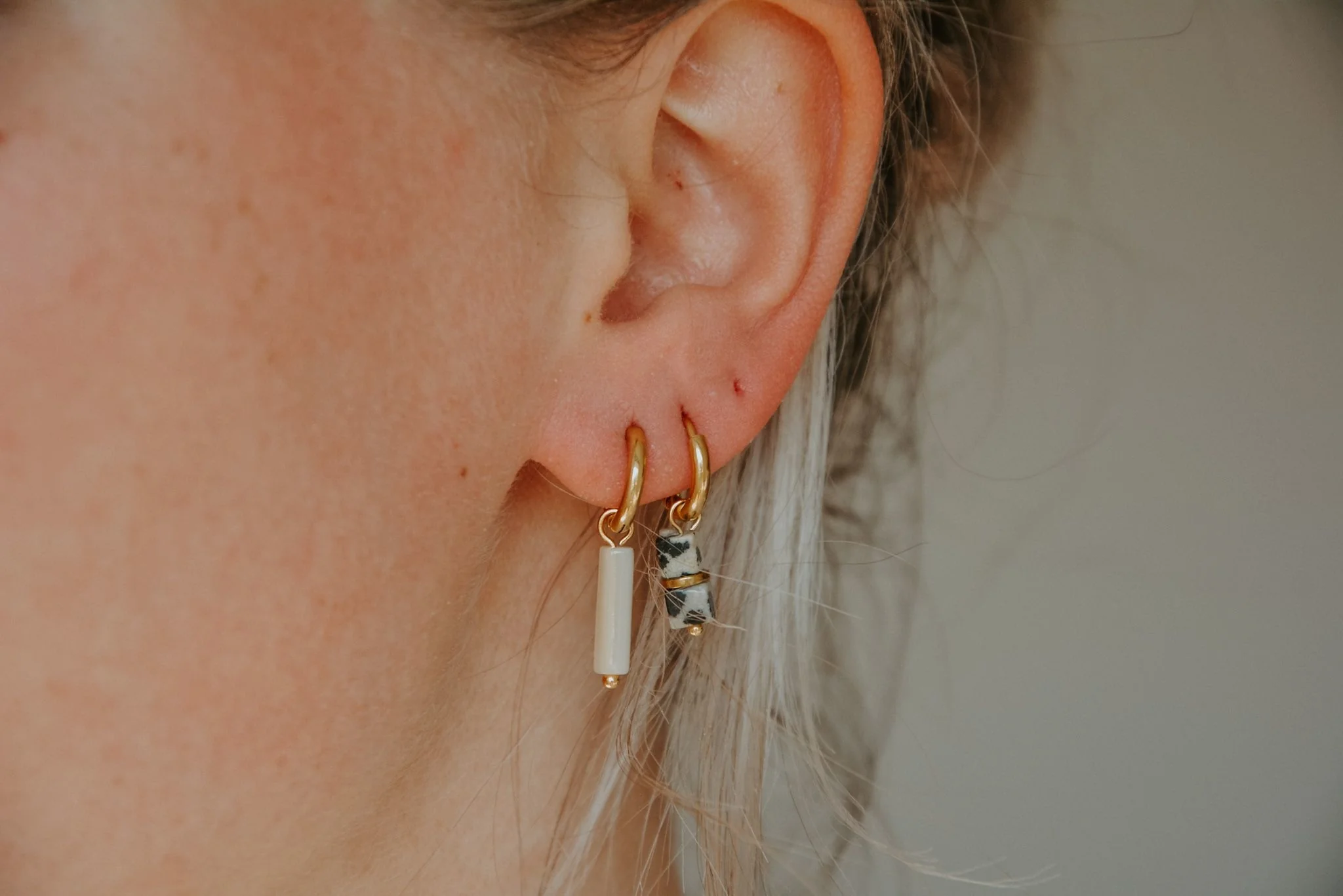 Coquillage - Boucles d'oreilles - Acier inoxydable - Image 2