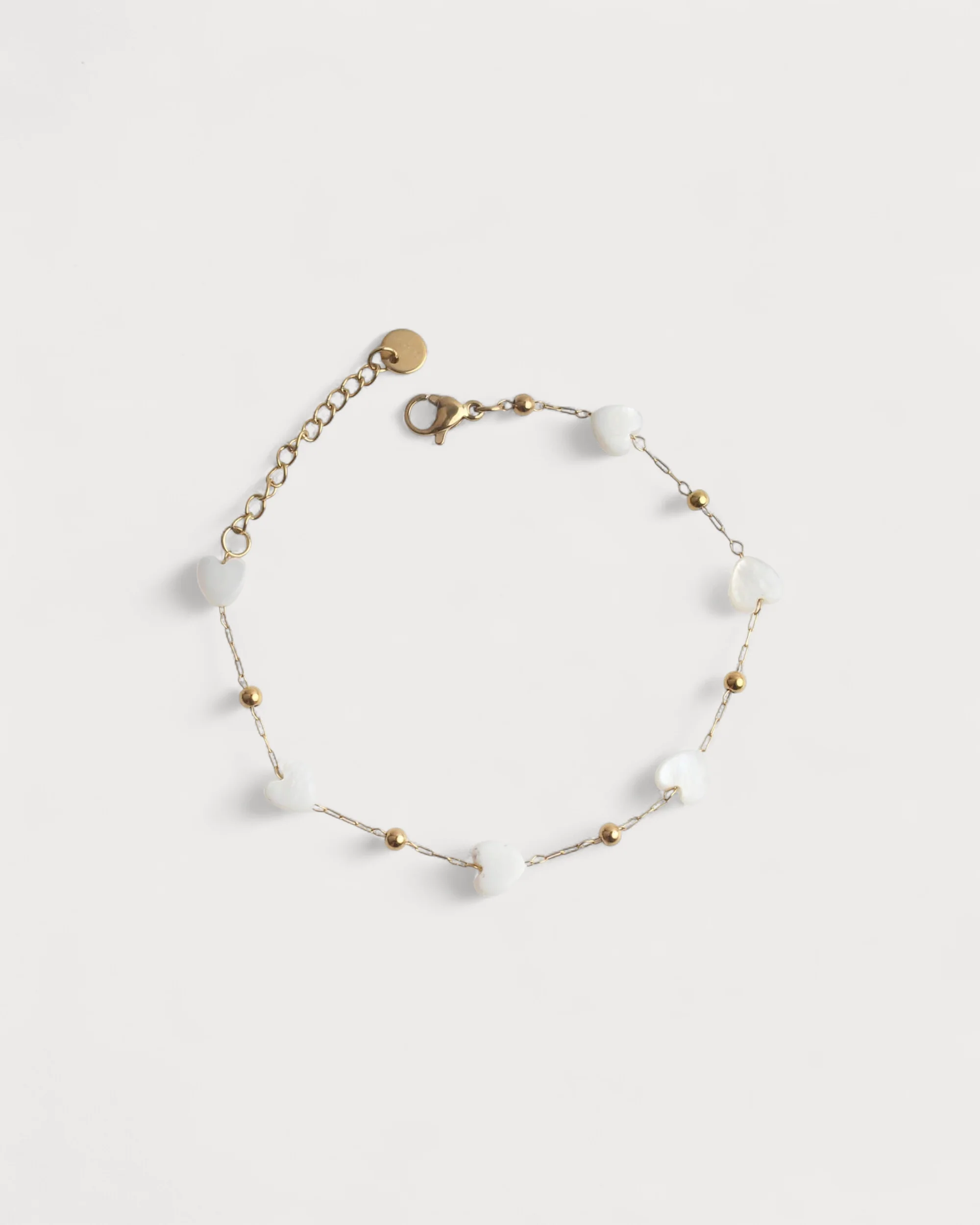 Coeur de coquillage - Bracelet - Acier inoxydable