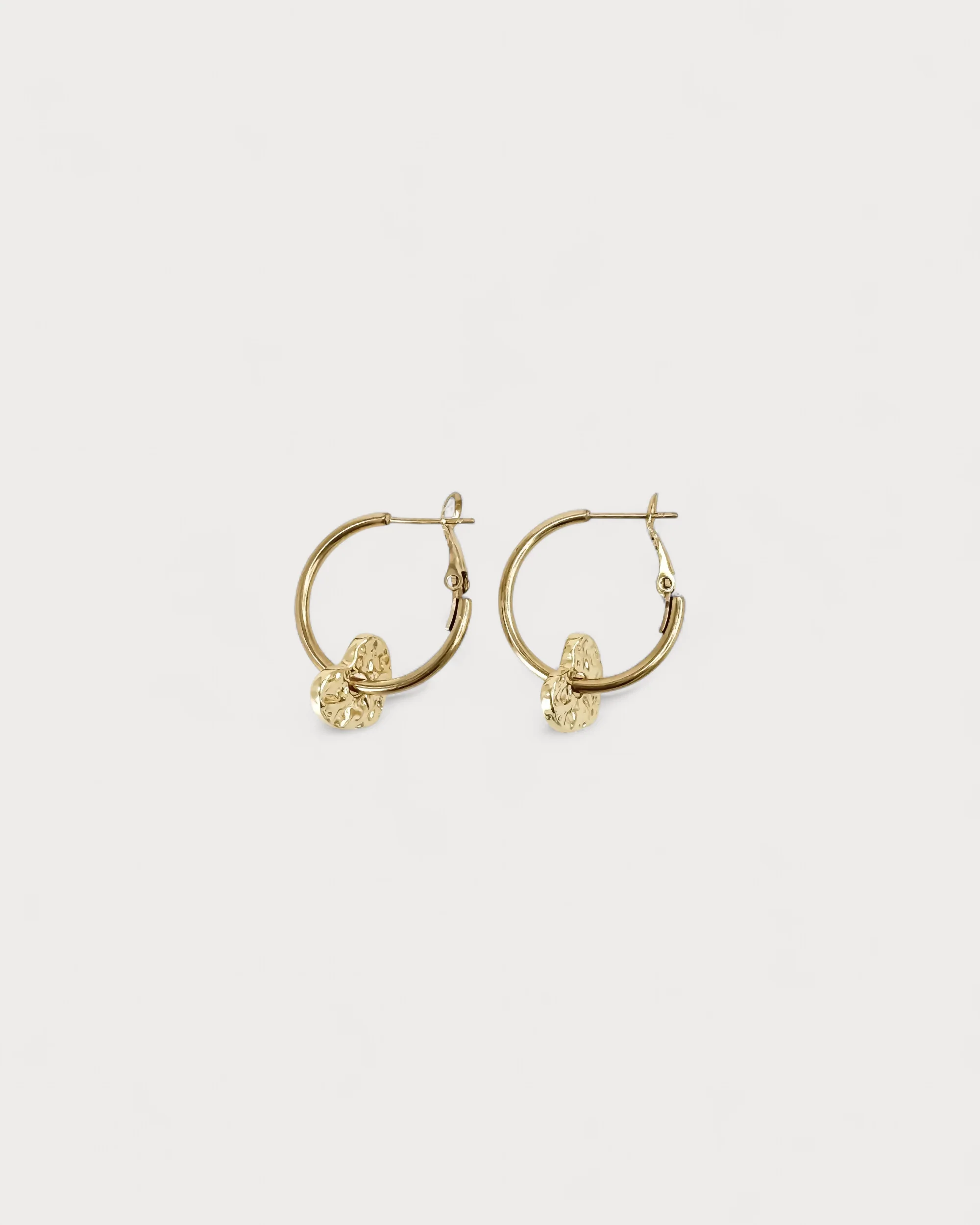Coeurs brillants - Boucles d'oreilles - Acier inoxydable